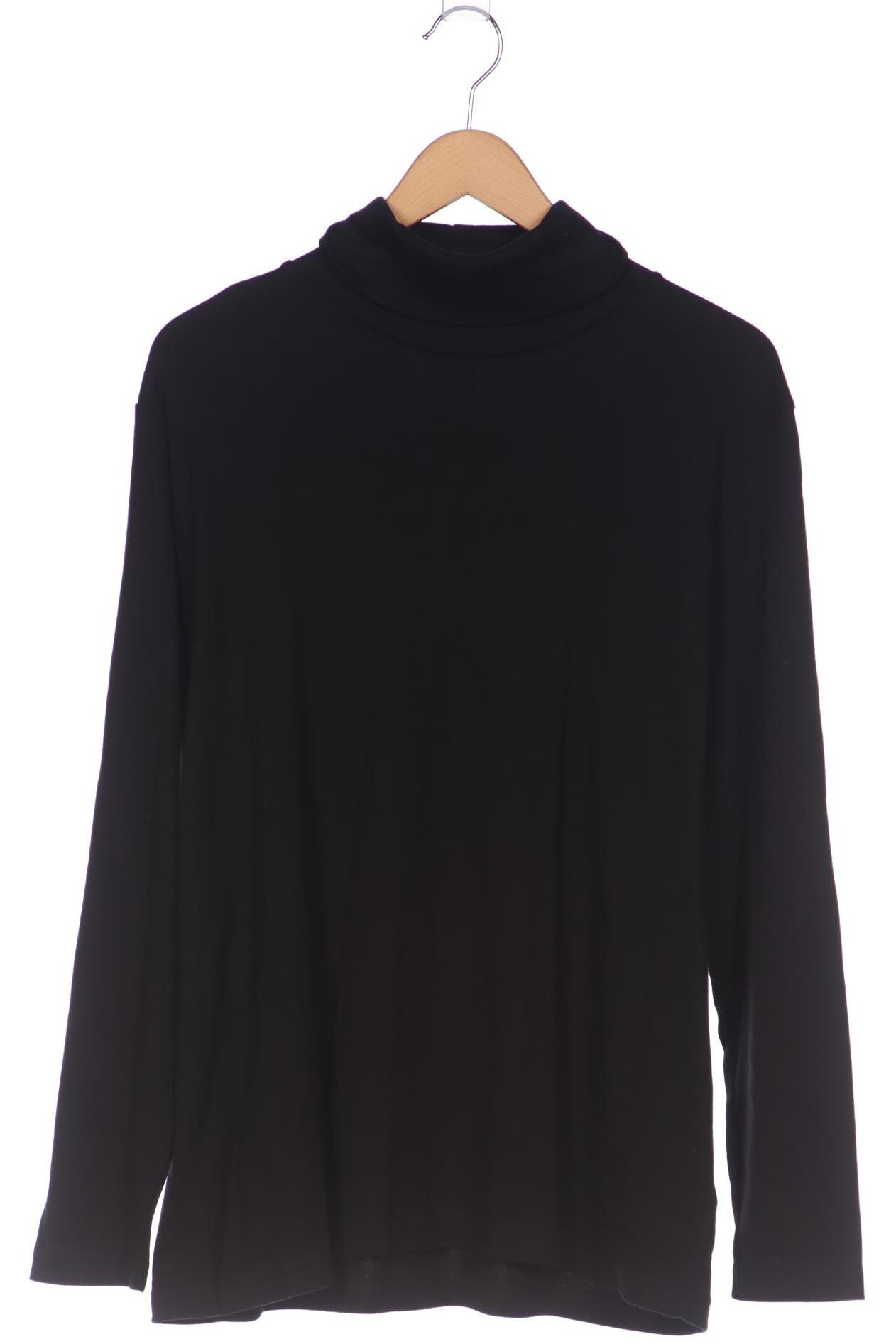 

sheego Damen Langarmshirt, schwarz, Gr. 48