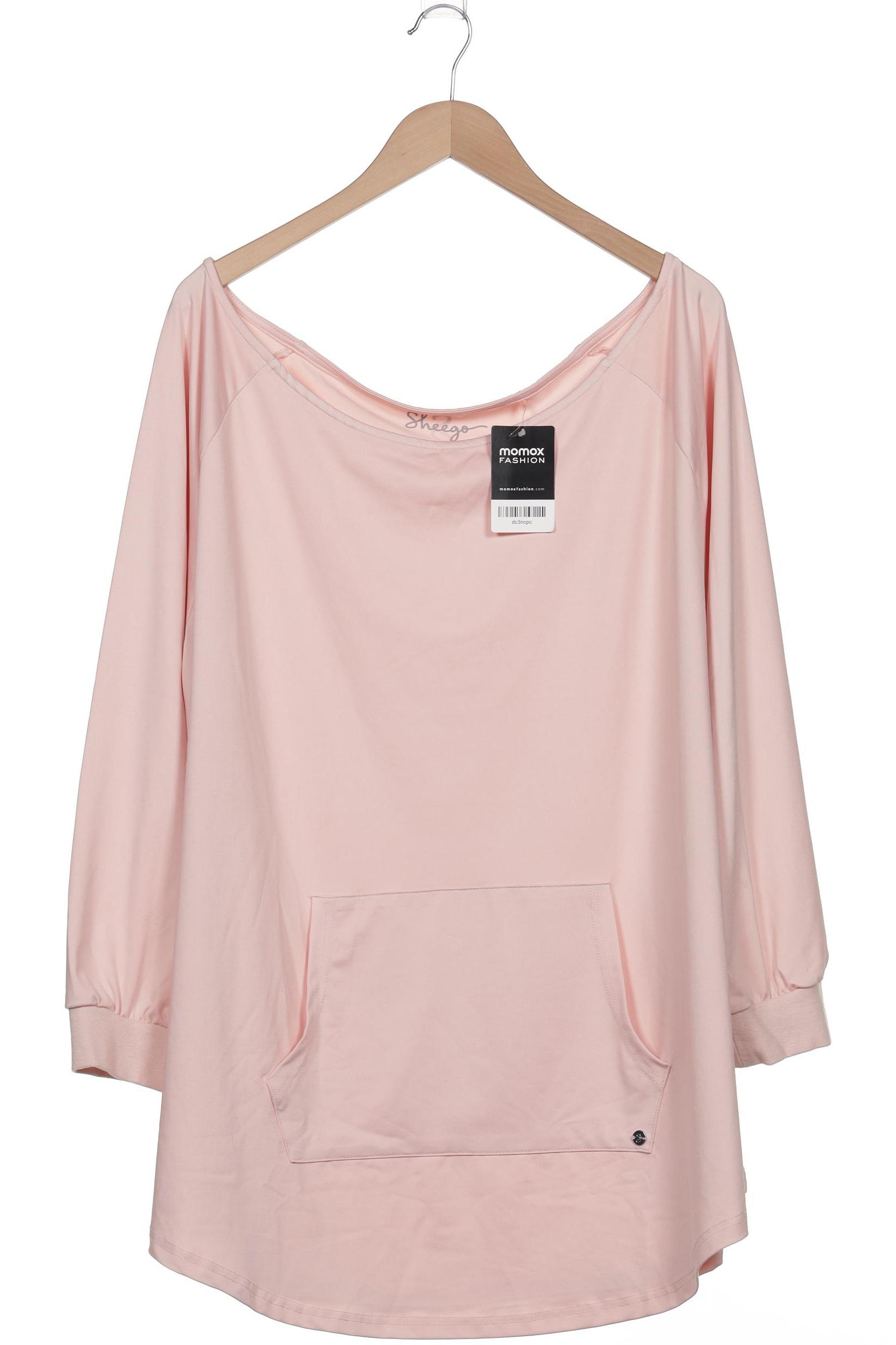 

sheego Damen Langarmshirt, pink, Gr. 52