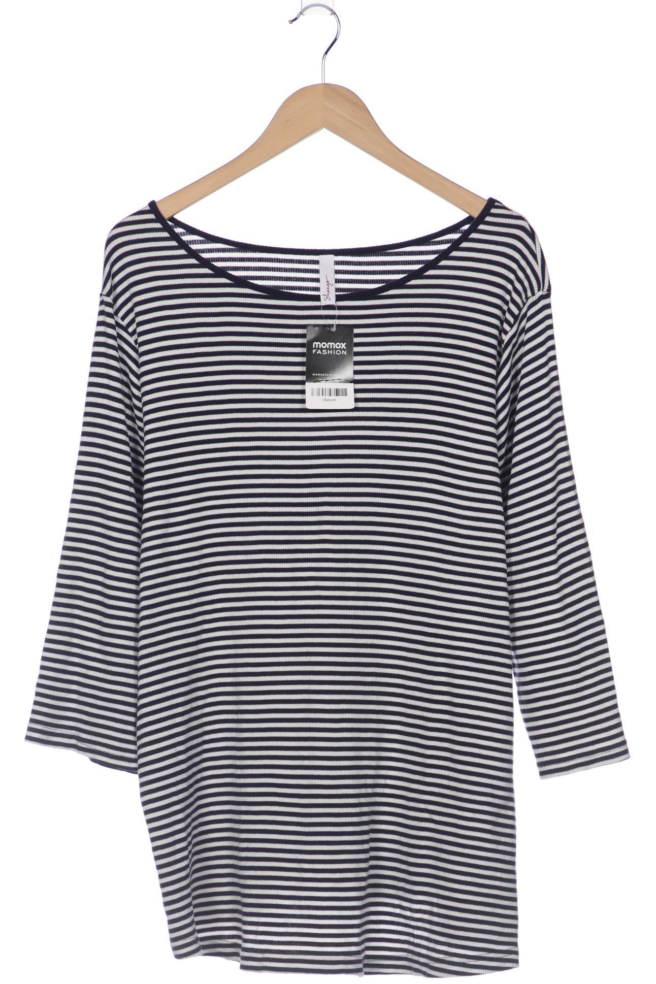 

sheego Damen Langarmshirt, marineblau, Gr. 48