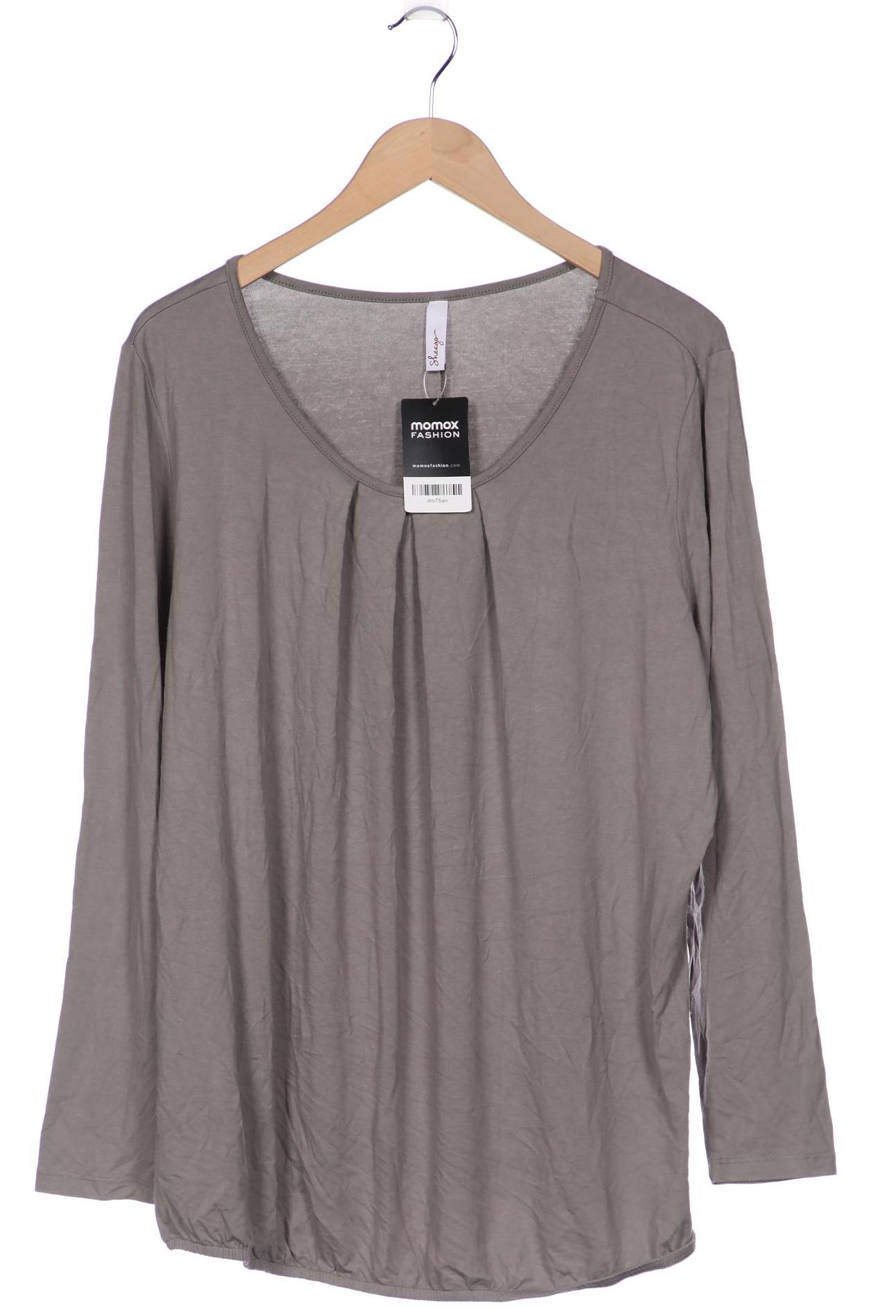 

sheego Damen Langarmshirt, grau