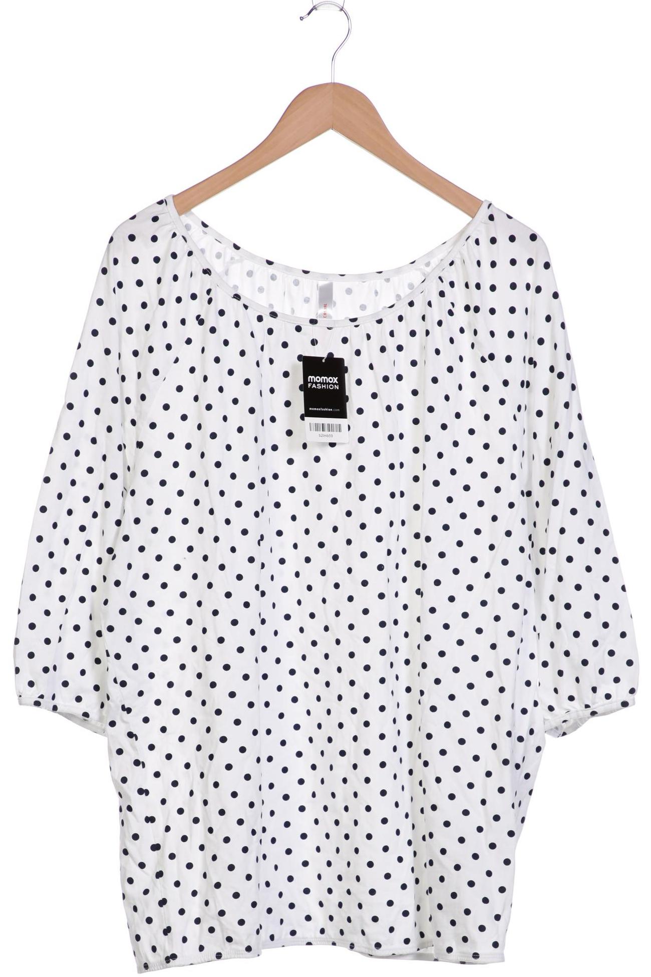 

sheego Damen Langarmshirt, weiß