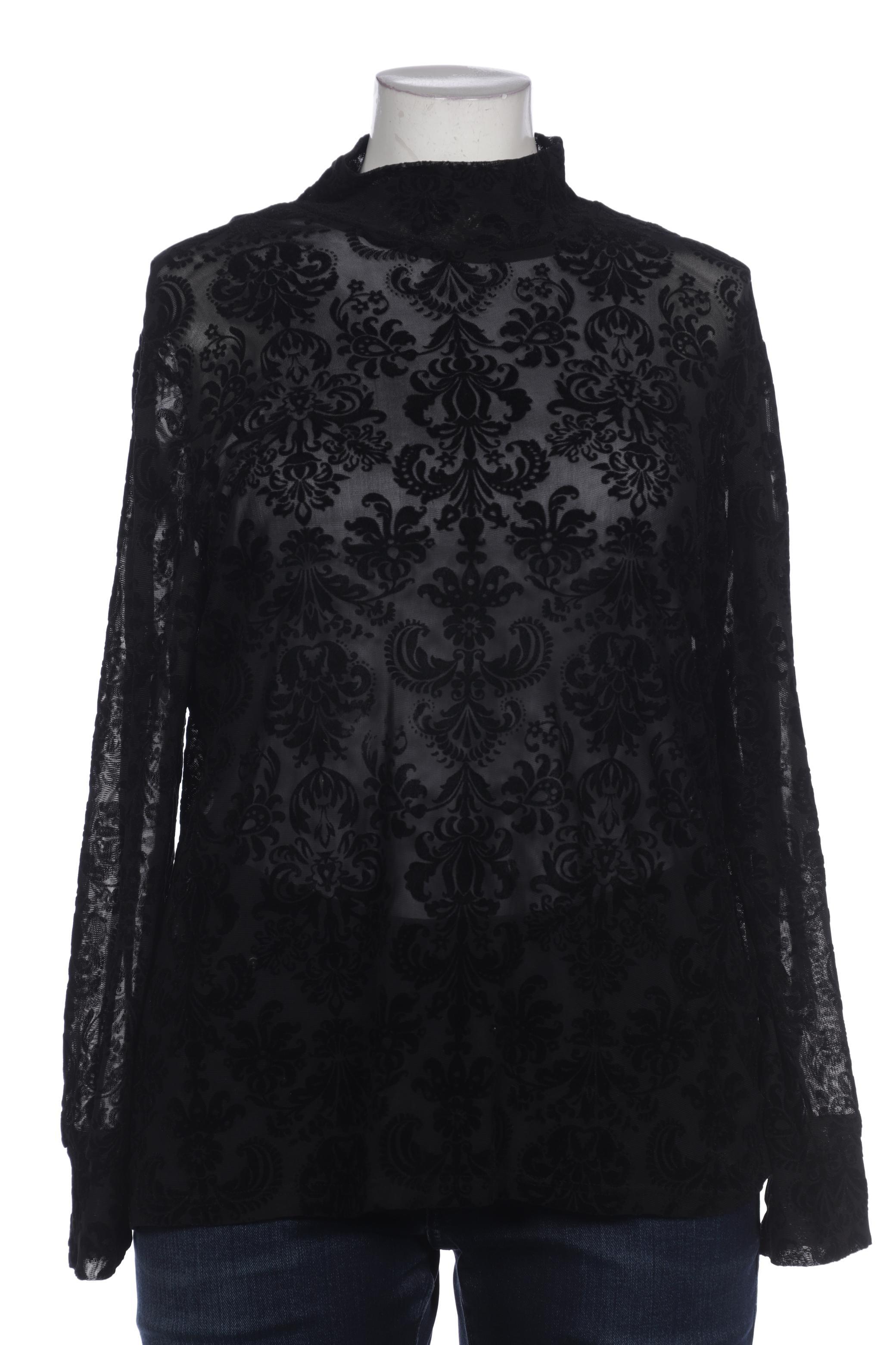 

sheego Damen Langarmshirt, schwarz, Gr. 44