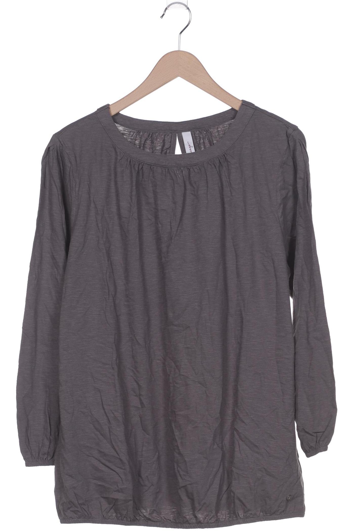 

sheego Damen Langarmshirt, grau, Gr. 44