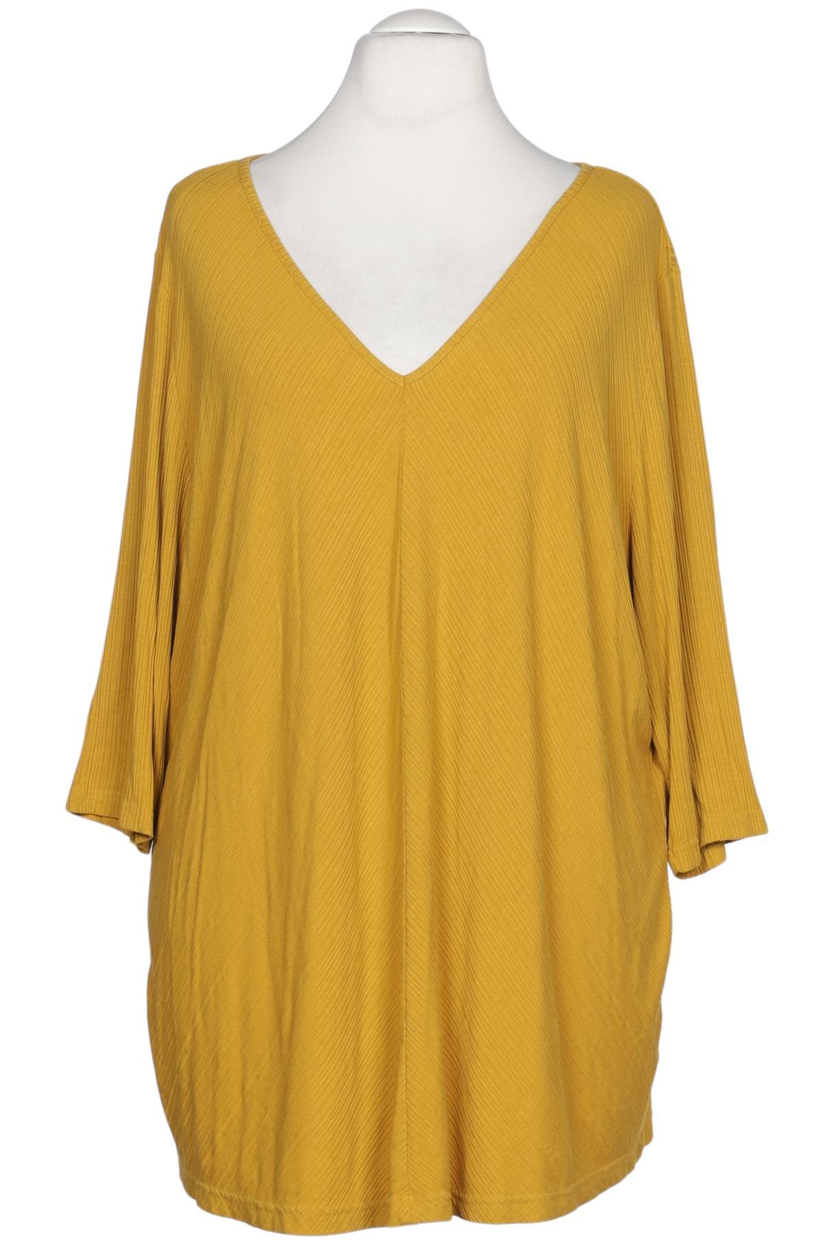 

sheego Damen Langarmshirt, gelb, Gr. 56