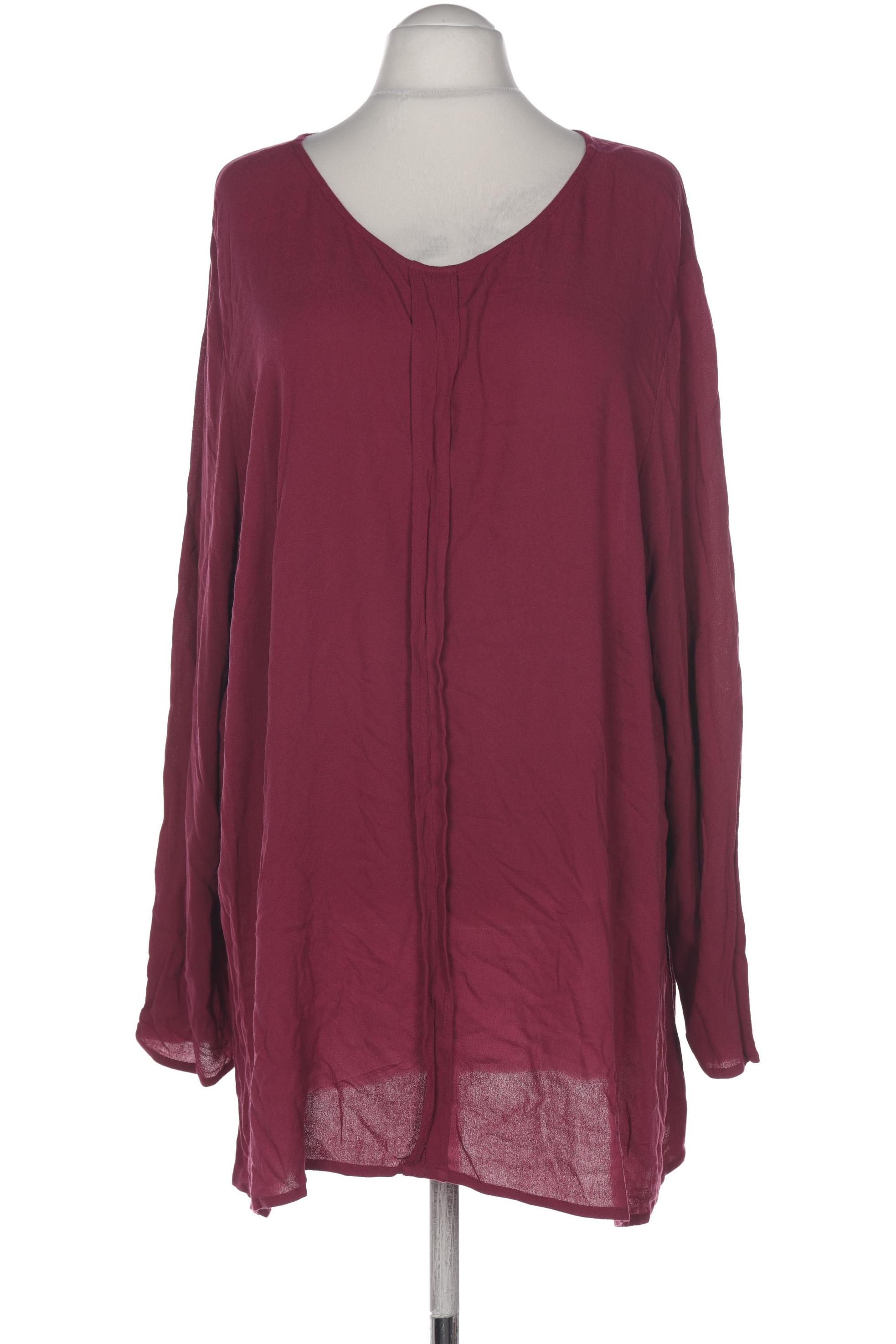 

sheego Damen Langarmshirt, bordeaux, Gr. 54