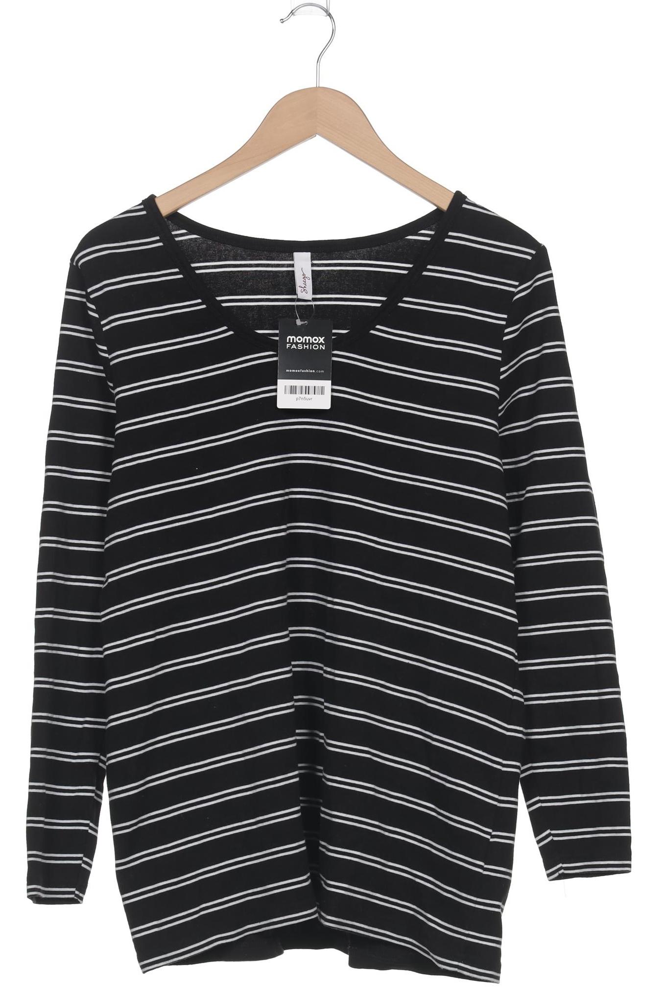 

sheego Damen Langarmshirt, schwarz, Gr. 44