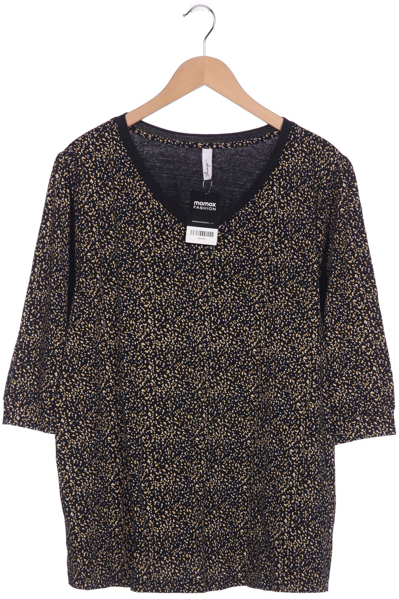 

sheego Damen Langarmshirt, schwarz, Gr. 48