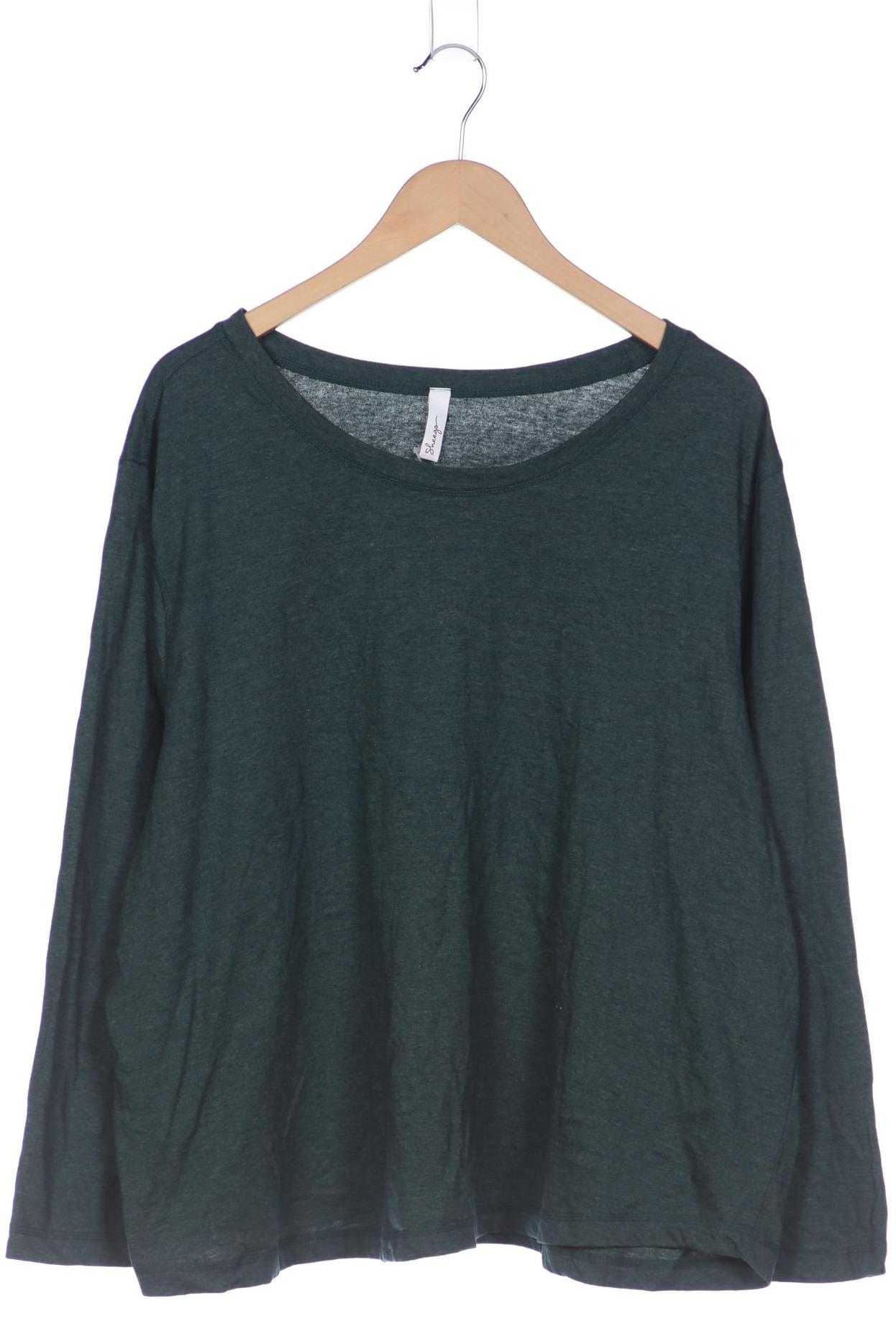 

sheego Damen Langarmshirt, türkis, Gr. 52