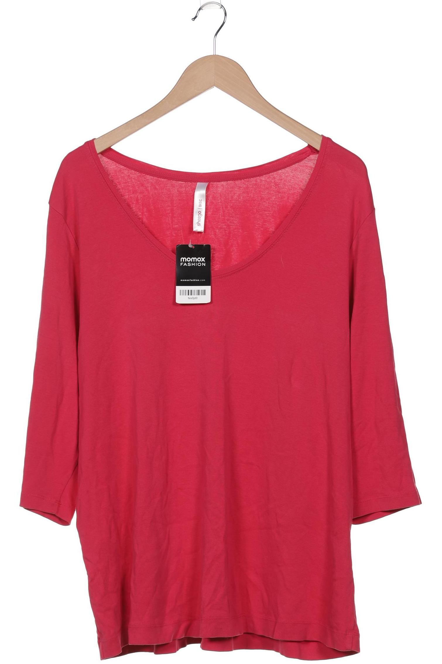 

sheego Damen Langarmshirt, pink, Gr. 52