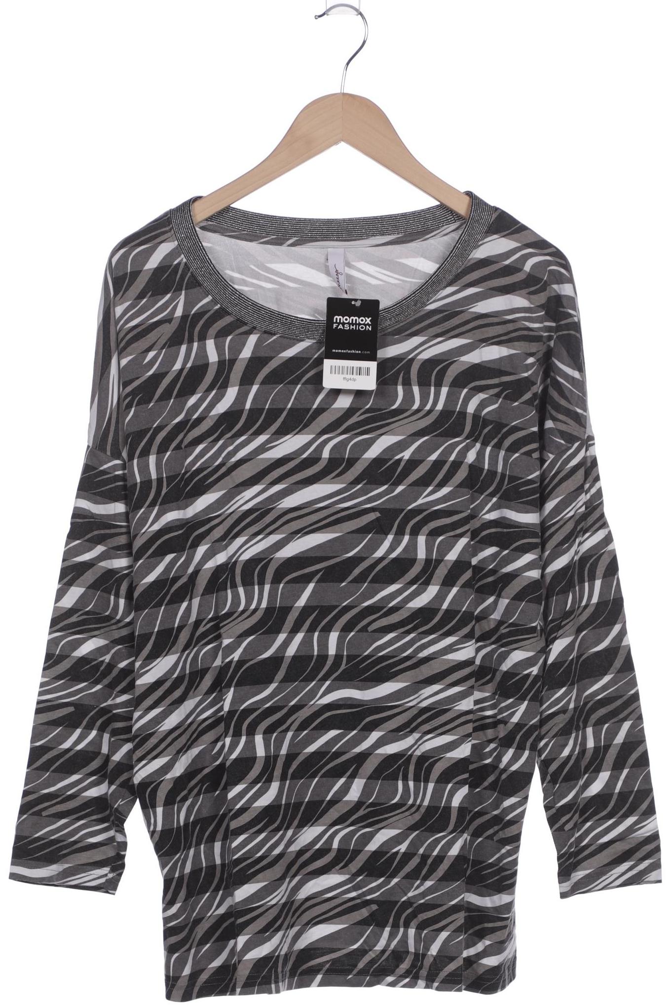 

sheego Damen Langarmshirt, grau, Gr. 48