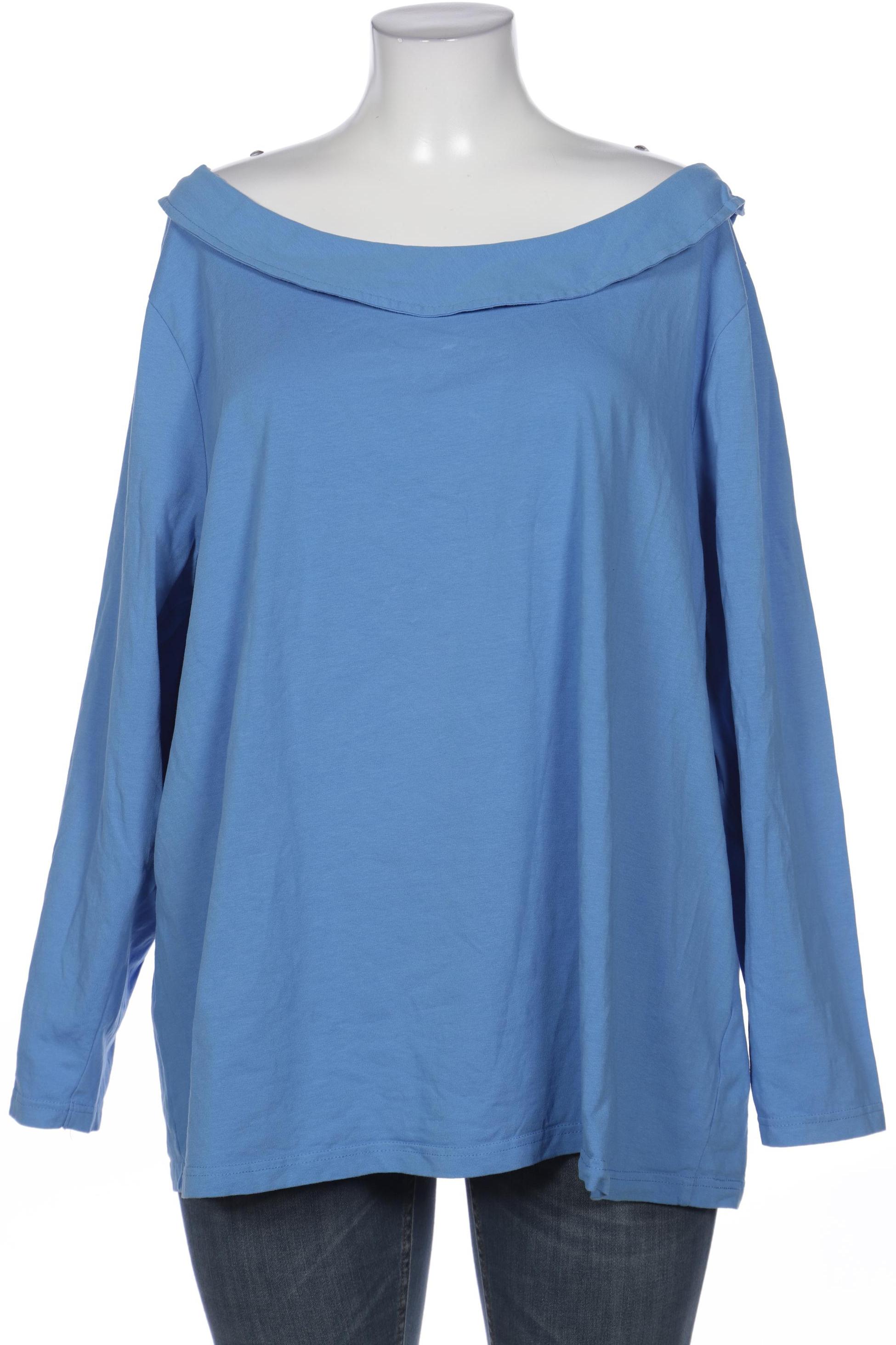 

sheego Damen Langarmshirt, blau