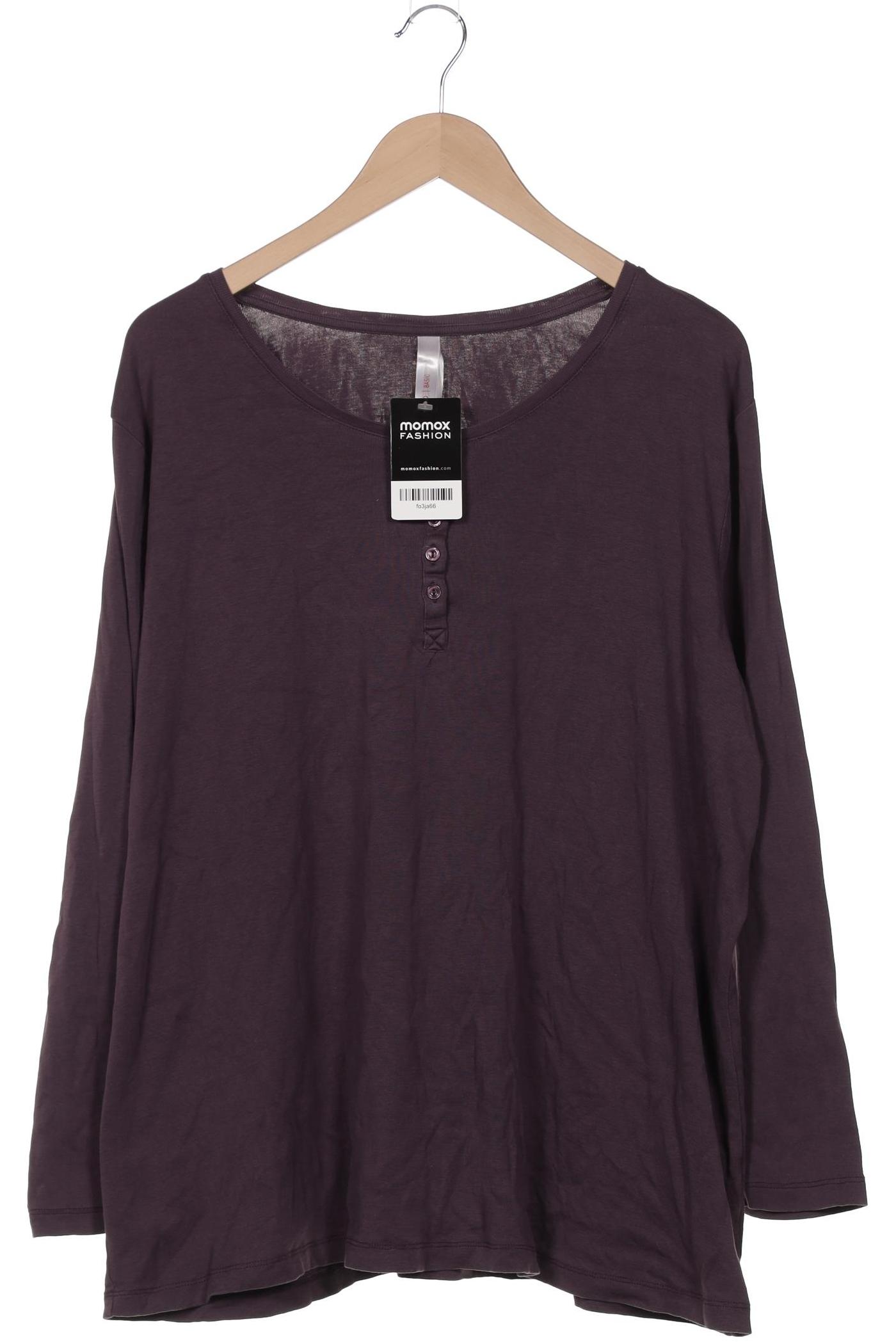 

sheego Damen Langarmshirt, flieder, Gr. 52