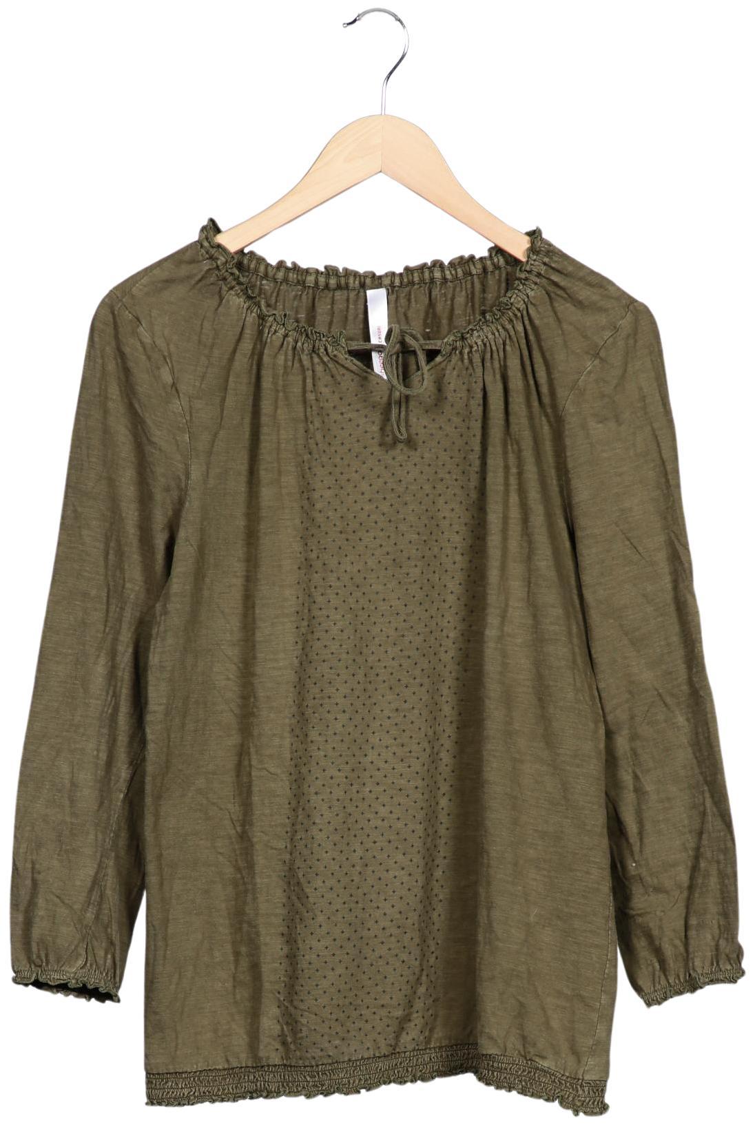 

sheego Damen Langarmshirt, grün, Gr. 44