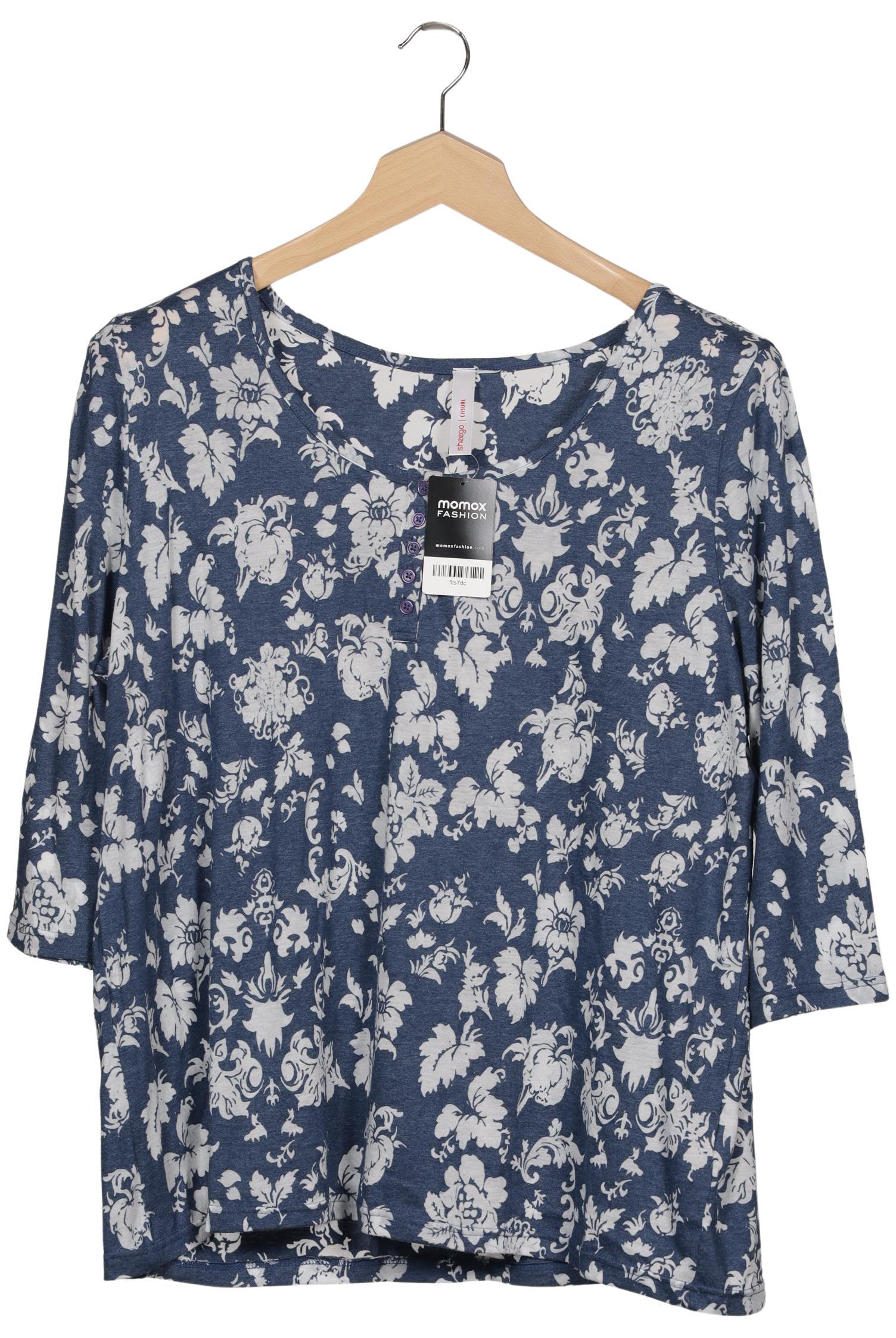 

sheego Damen Langarmshirt, mehrfarbig, Gr. 48