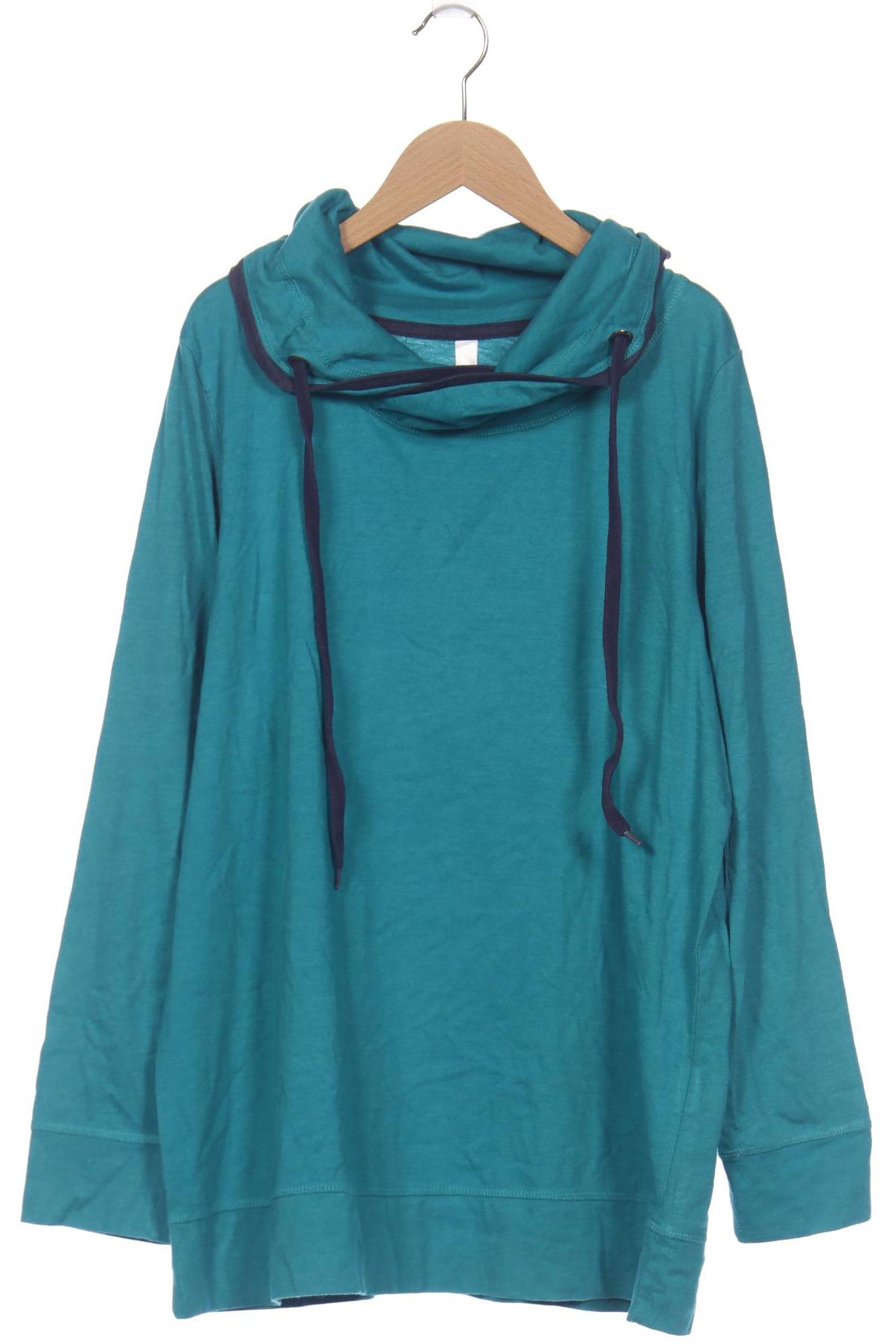 

sheego Damen Langarmshirt, türkis, Gr. 44