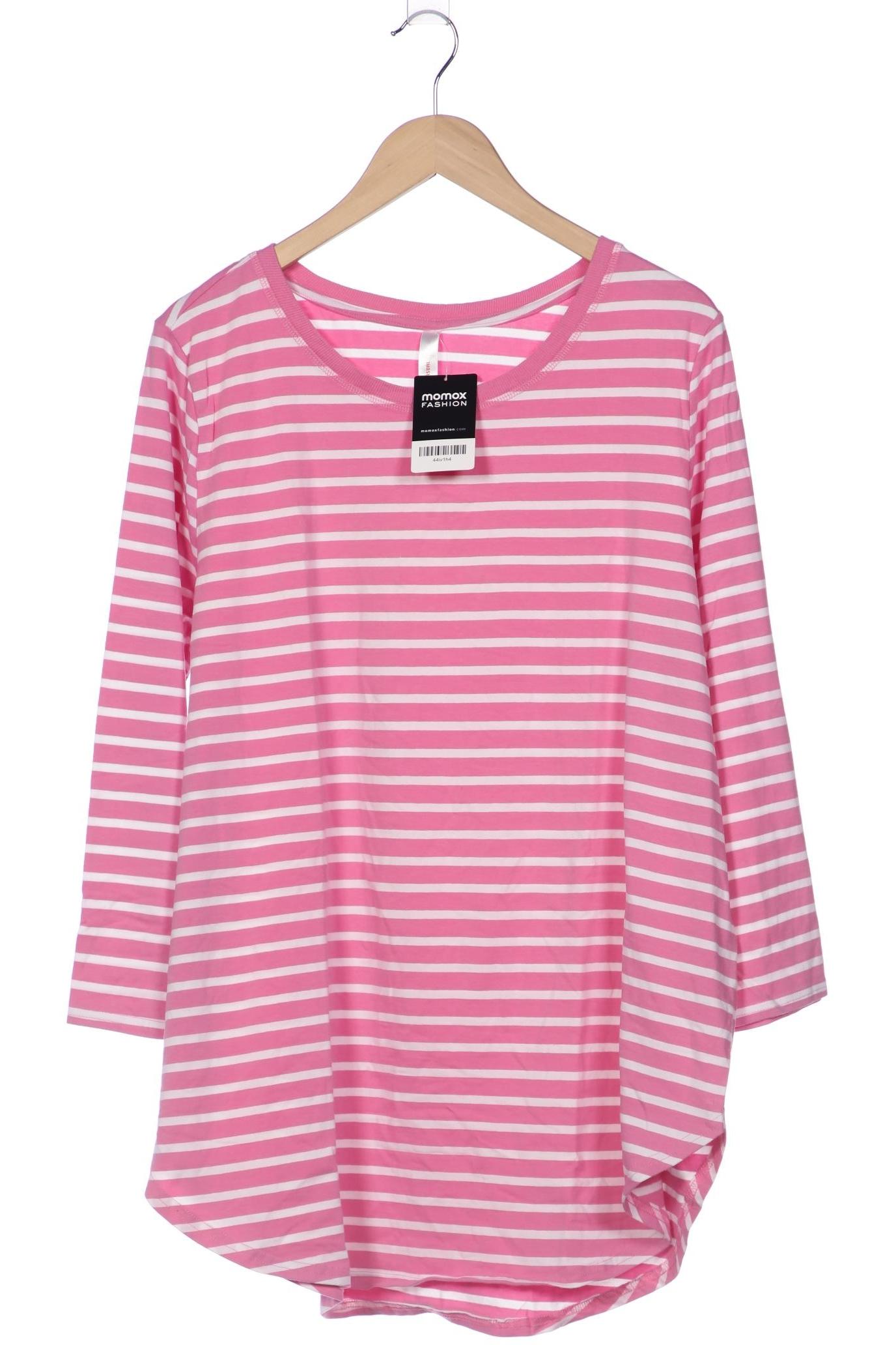 

sheego Damen Langarmshirt, pink, Gr. 44