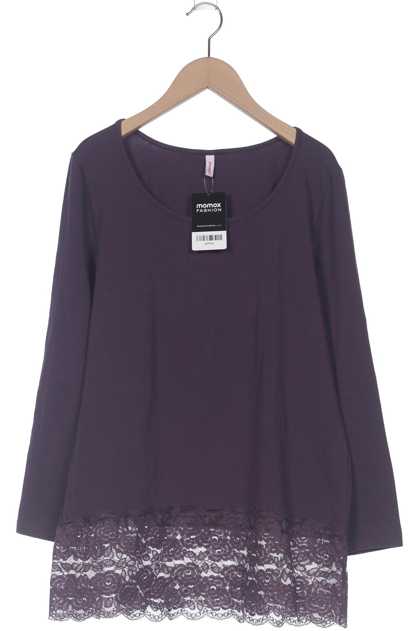 

sheego Damen Langarmshirt, flieder, Gr. 40