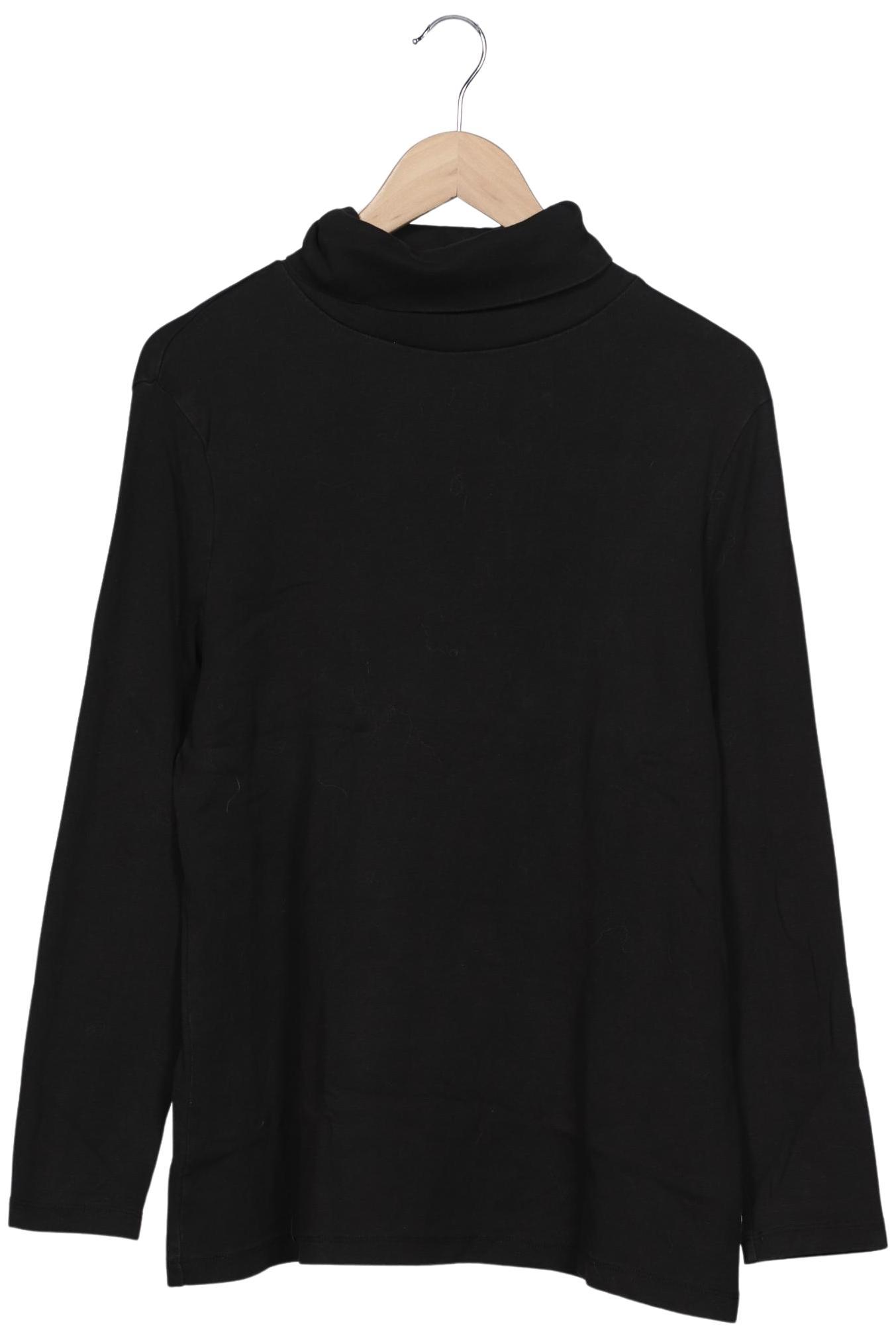 

sheego Damen Langarmshirt, schwarz, Gr. 44