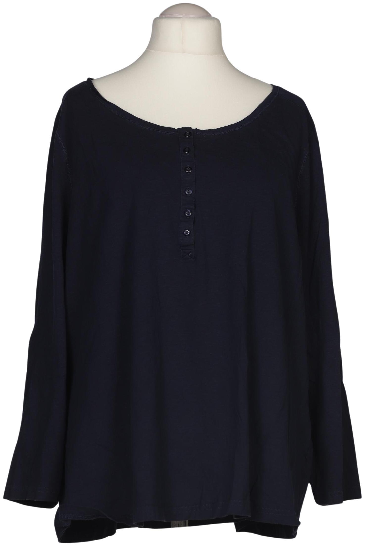 

sheego Damen Langarmshirt, marineblau, Gr. 52