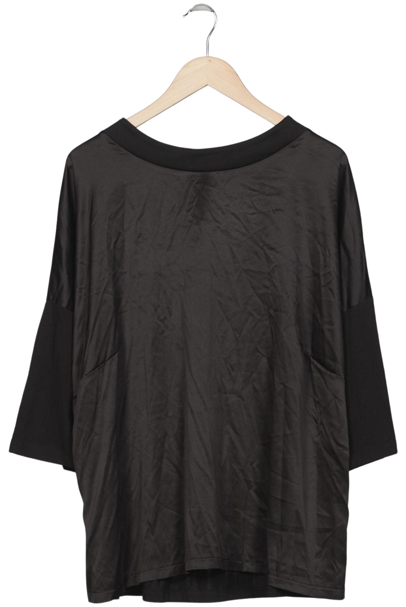 

sheego Damen Langarmshirt, schwarz, Gr. 52