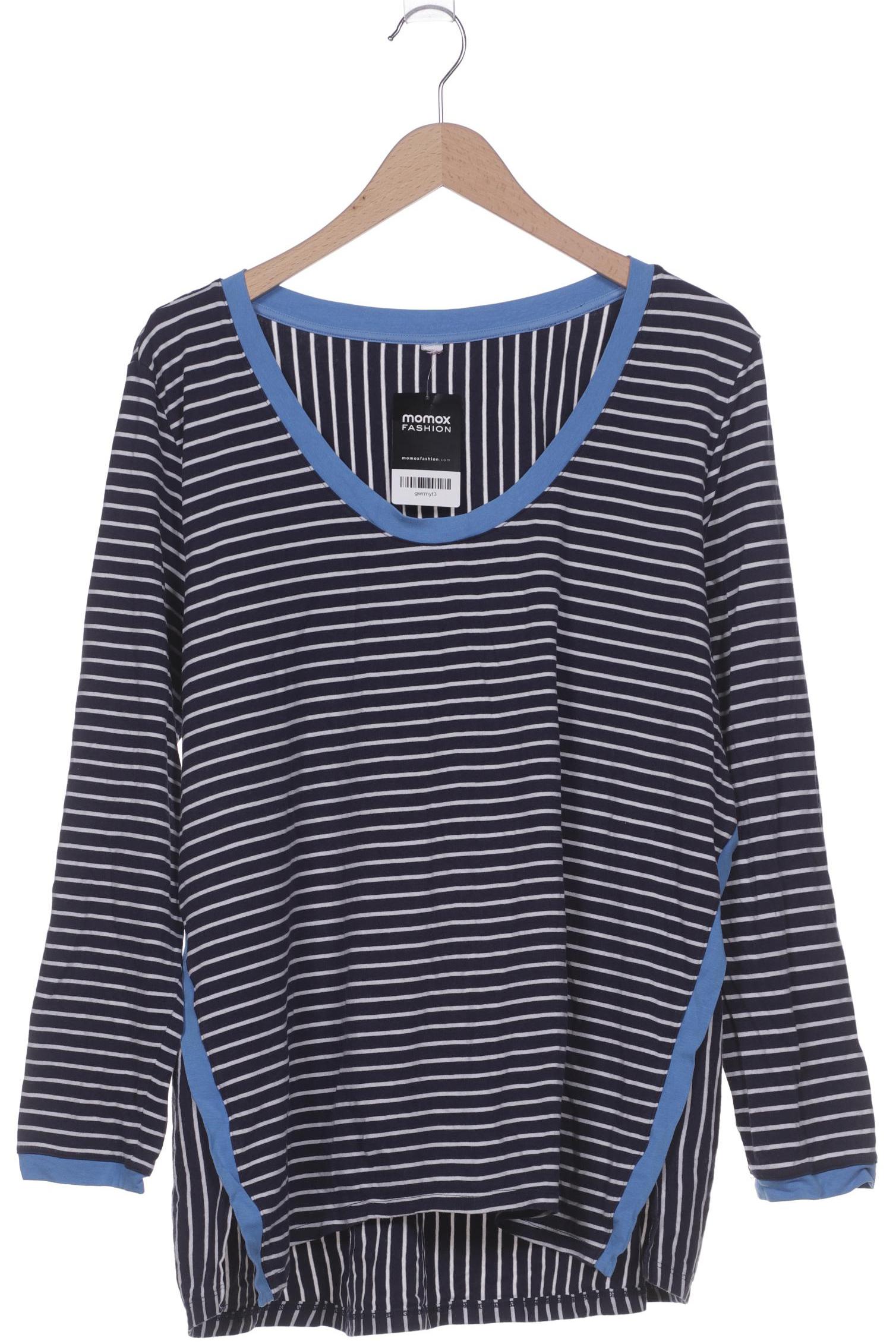 

sheego Damen Langarmshirt, blau, Gr. 48