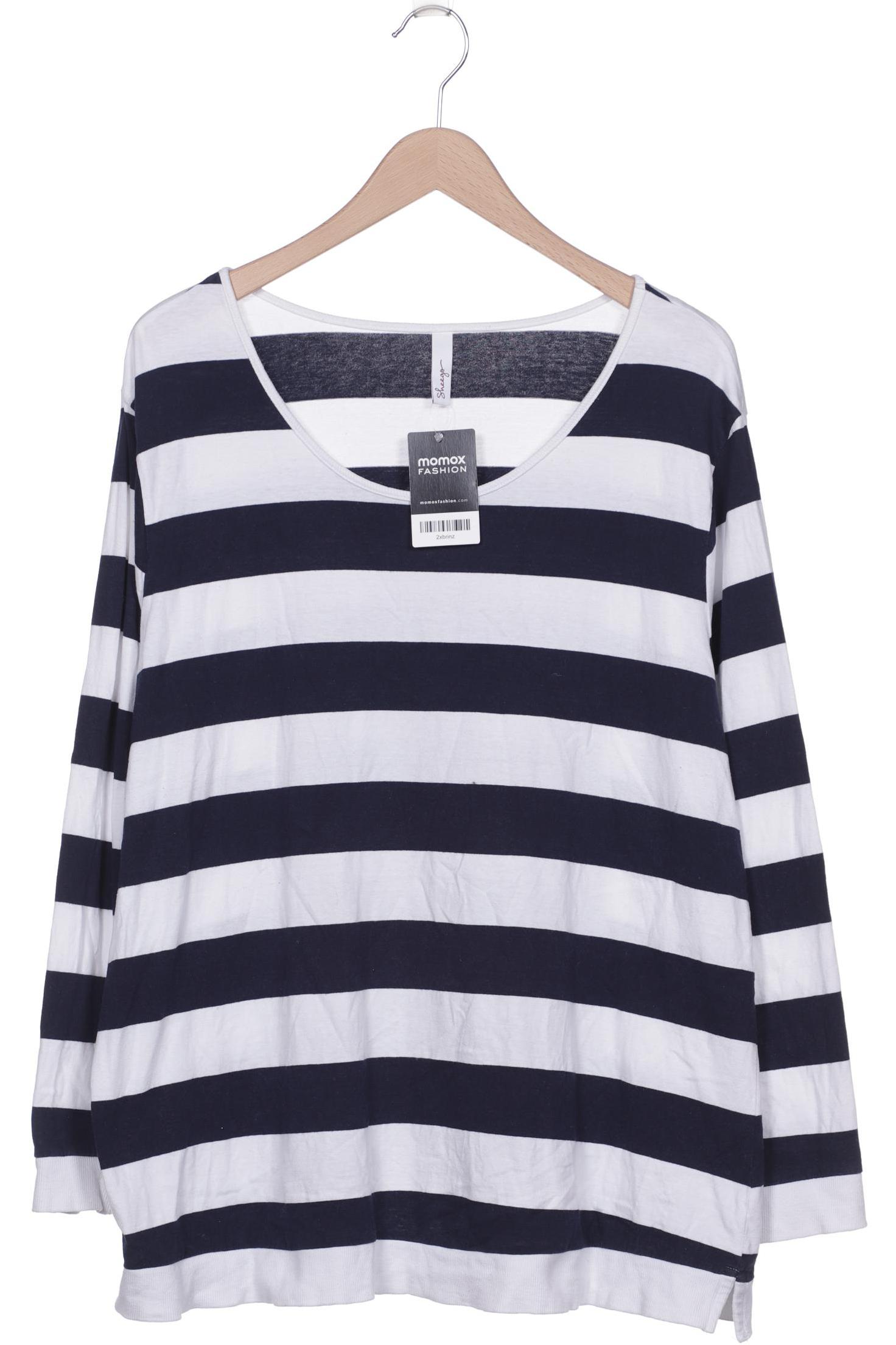

sheego Damen Langarmshirt, weiß