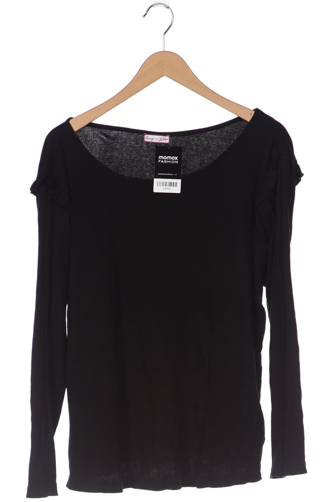 

sheego Damen Langarmshirt, schwarz