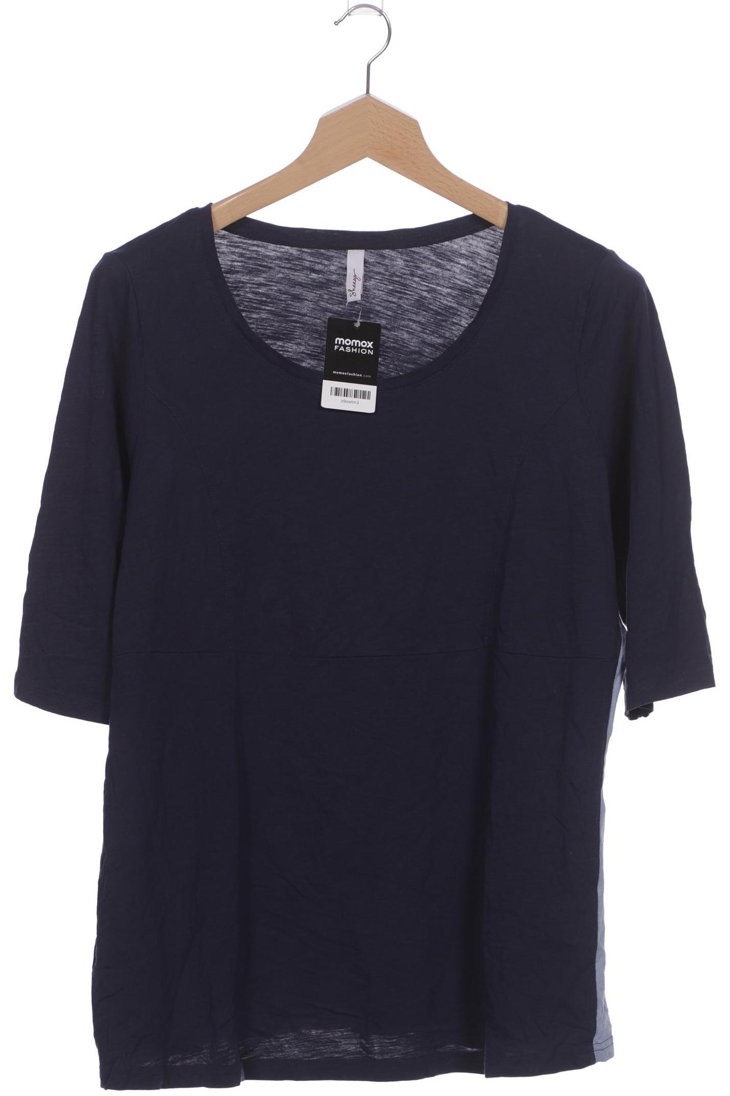 

sheego Damen Langarmshirt, blau, Gr. 48