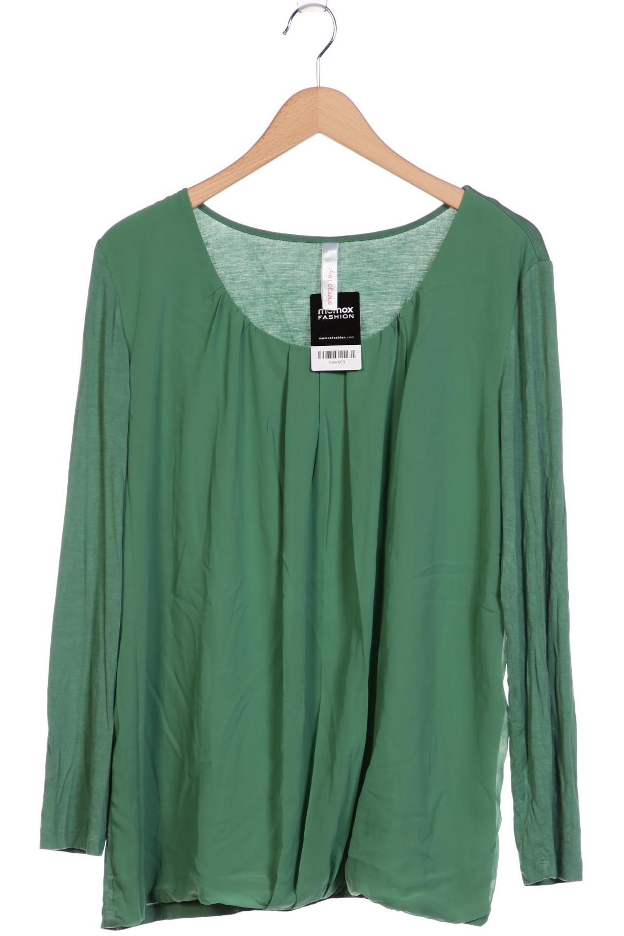 

sheego Damen Langarmshirt, grün, Gr. 48