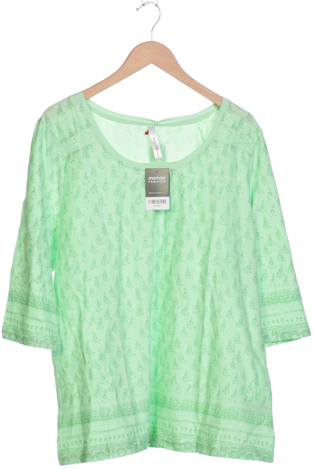 

sheego Damen Langarmshirt, grün, Gr. 48