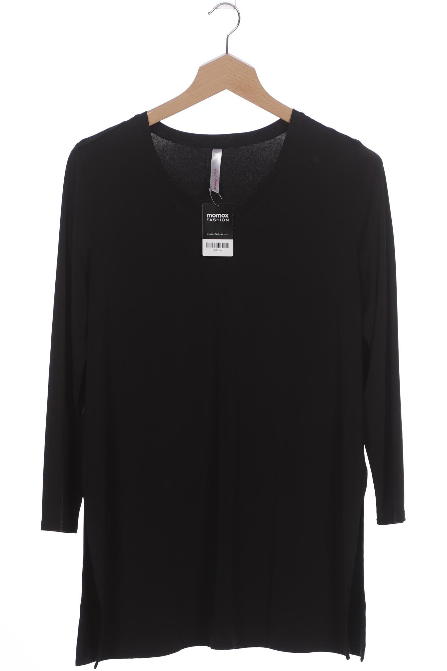 

sheego Damen Langarmshirt, schwarz, Gr. 44