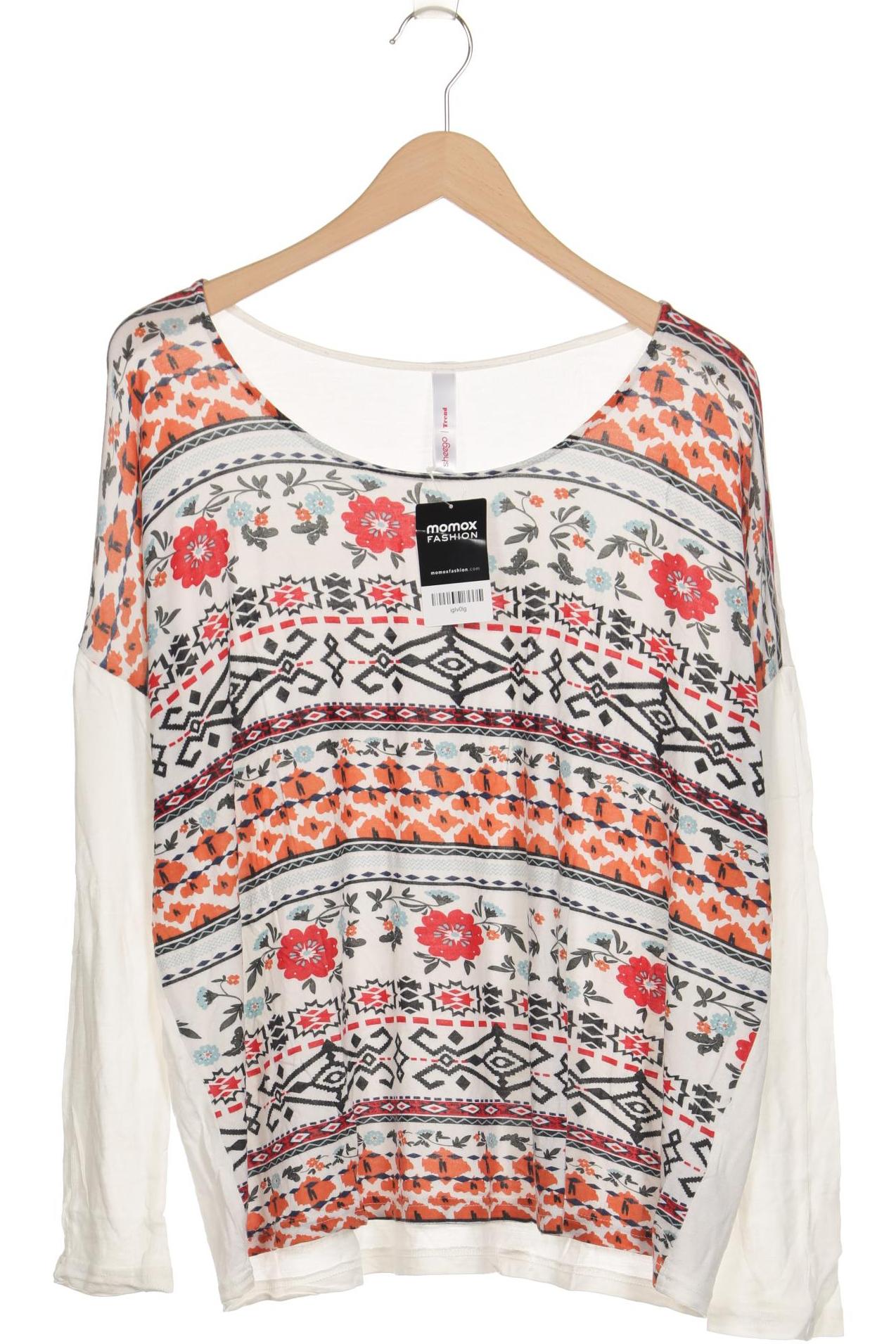 

sheego Damen Langarmshirt, cremeweiß, Gr. 48