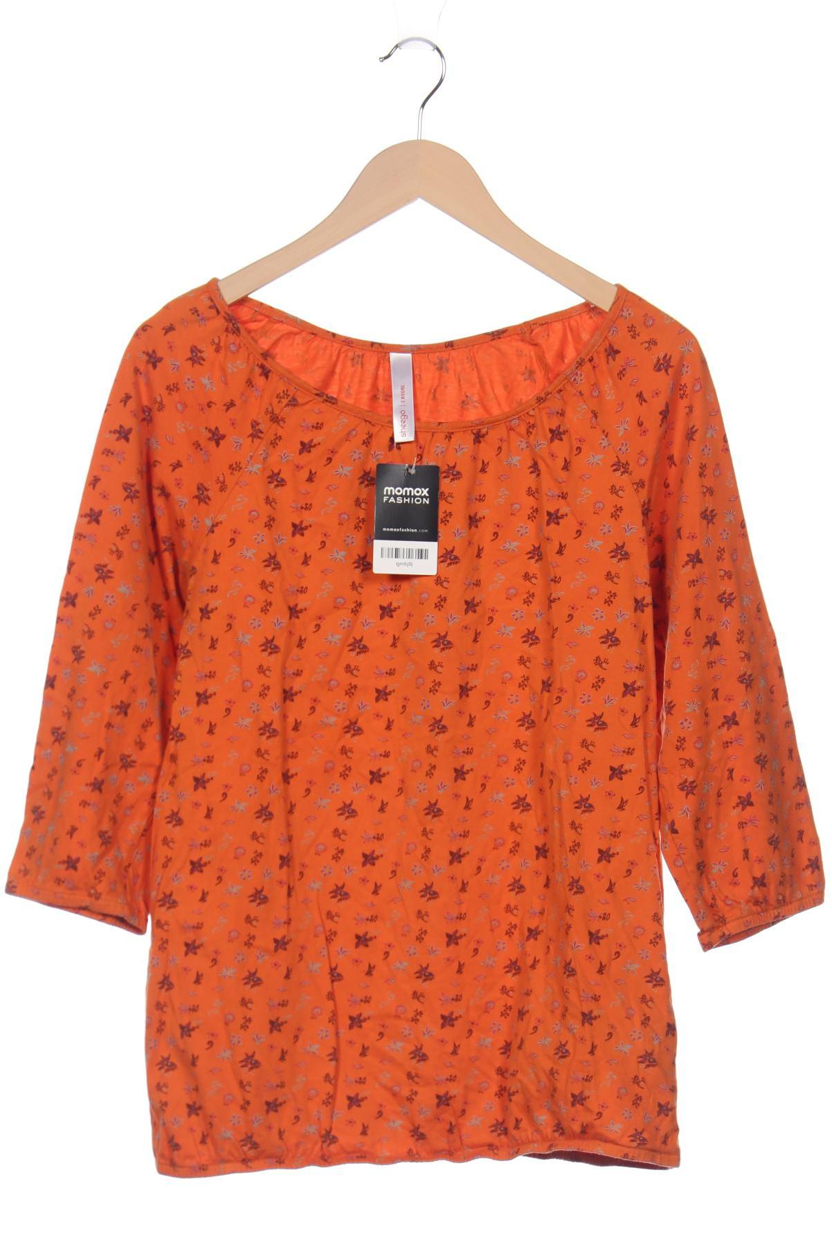 

sheego Damen Langarmshirt, orange