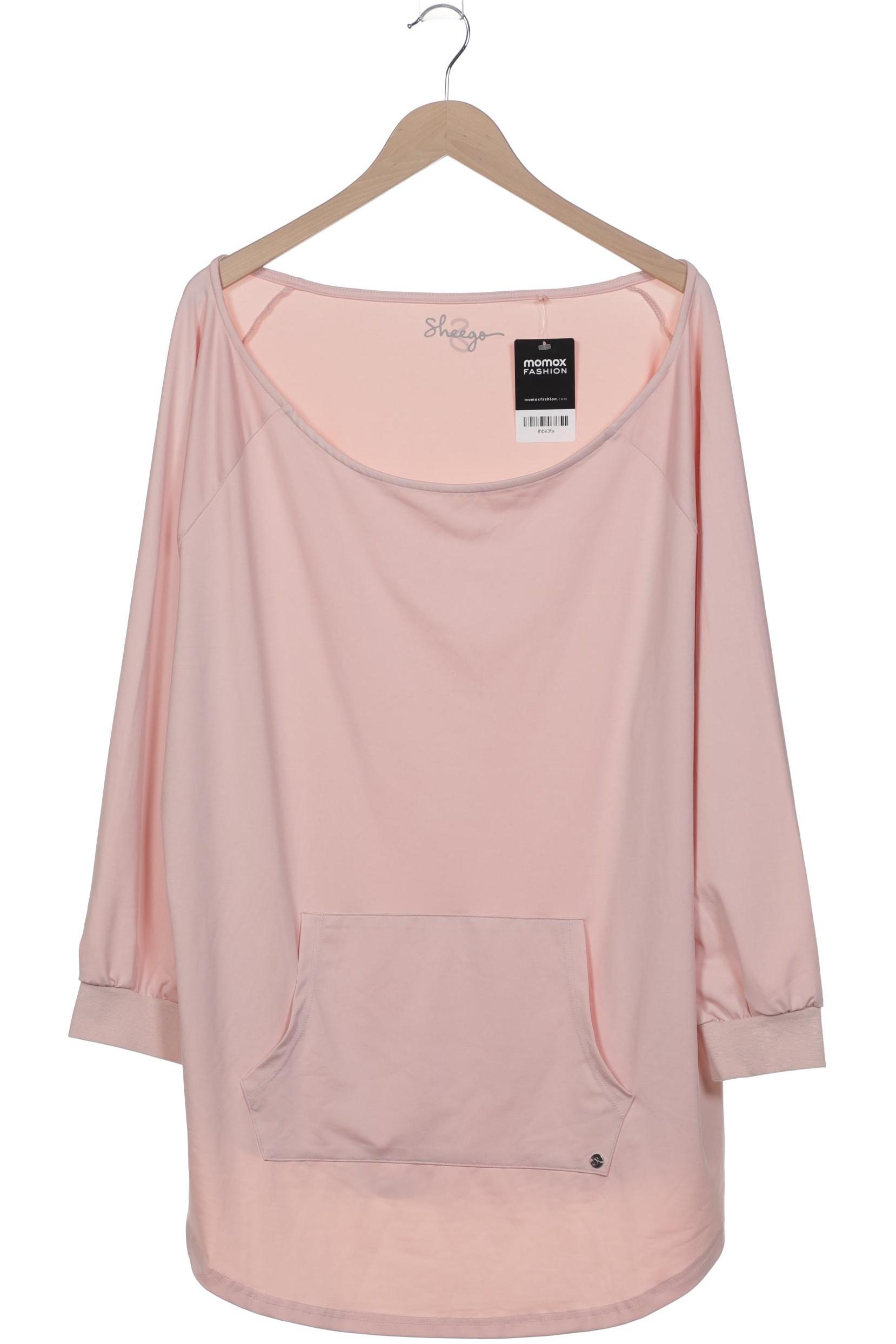 

sheego Damen Langarmshirt, pink, Gr. 52