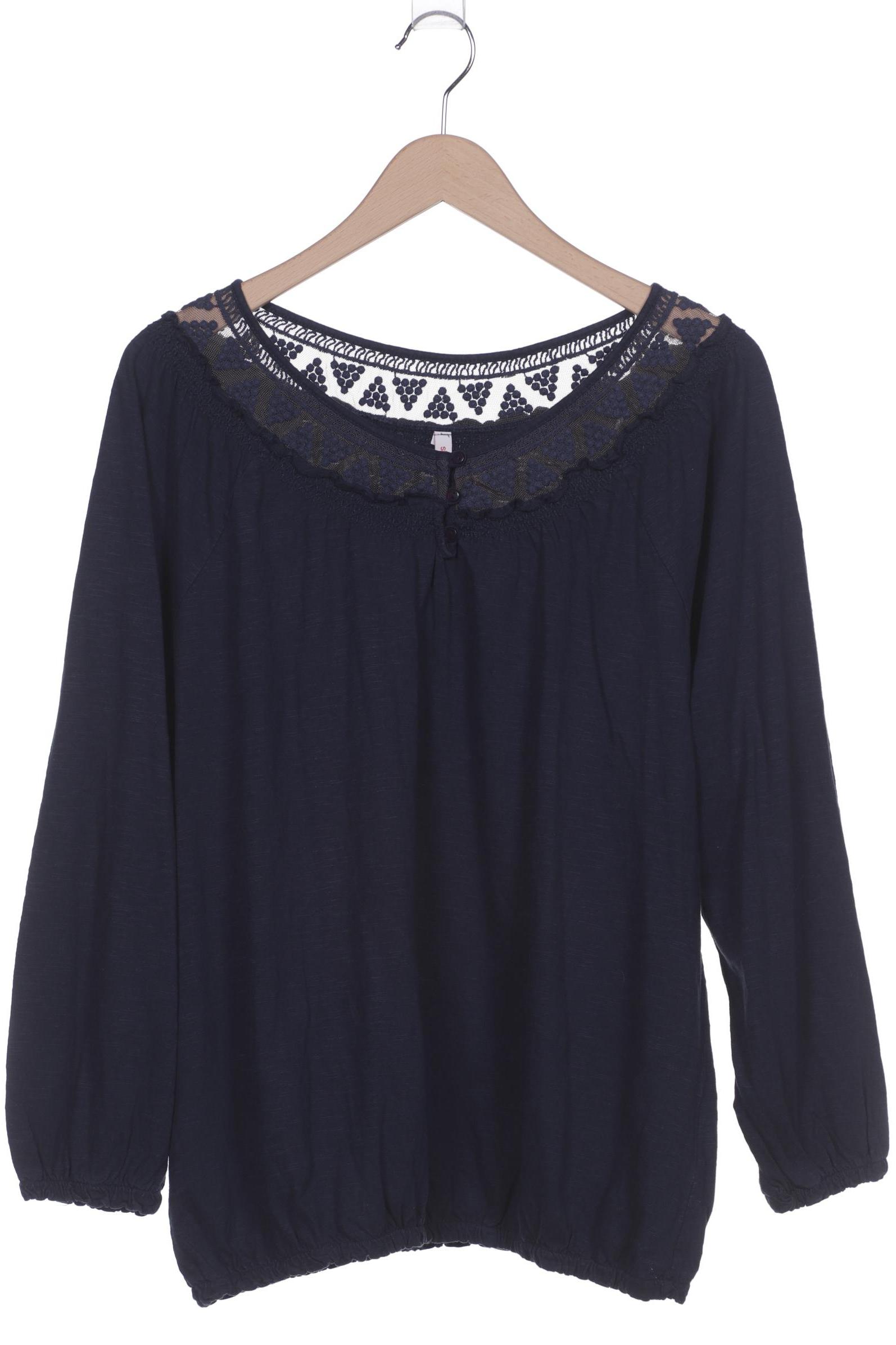 

sheego Damen Langarmshirt, marineblau, Gr. 44