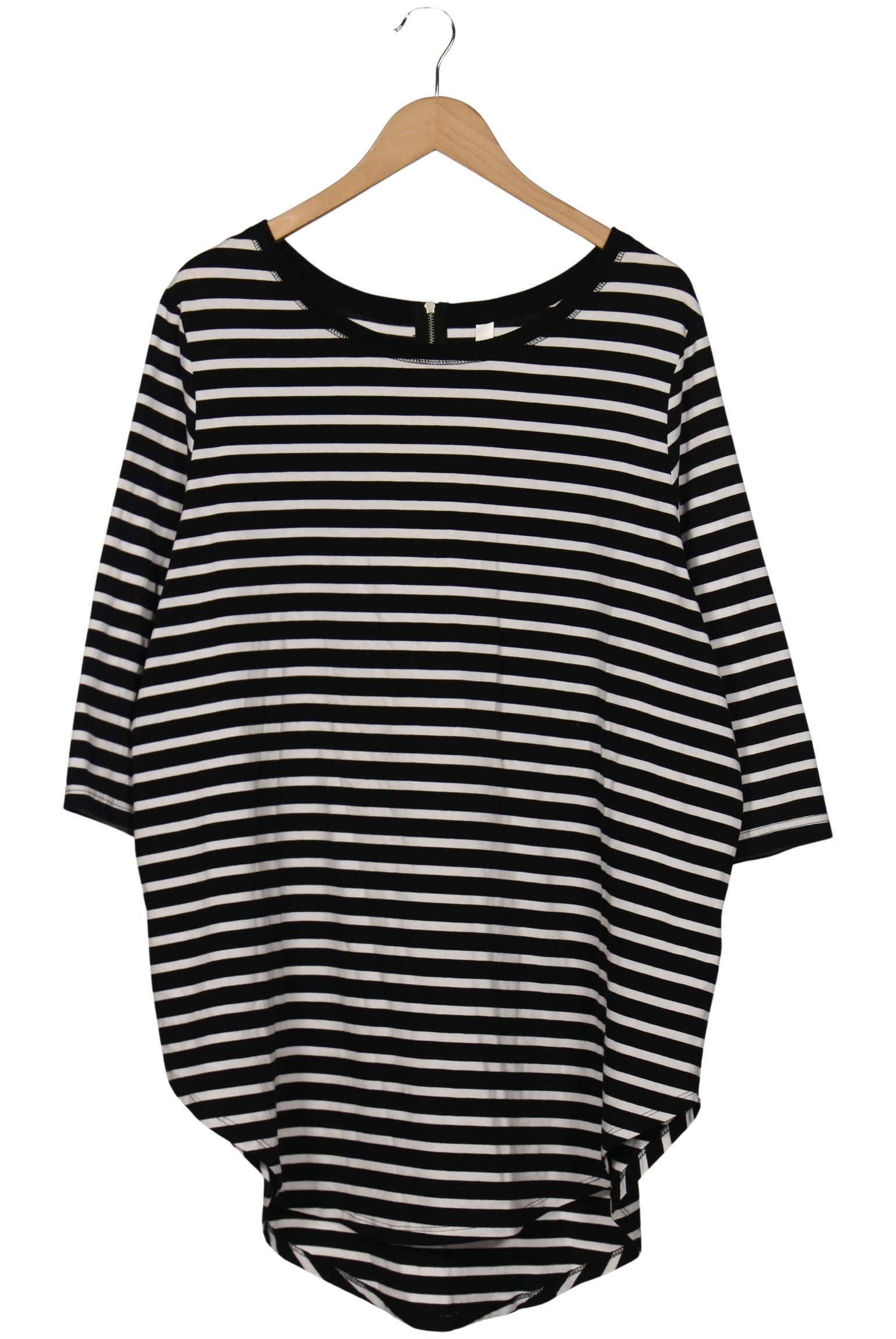 

sheego Damen Langarmshirt, schwarz, Gr. 44