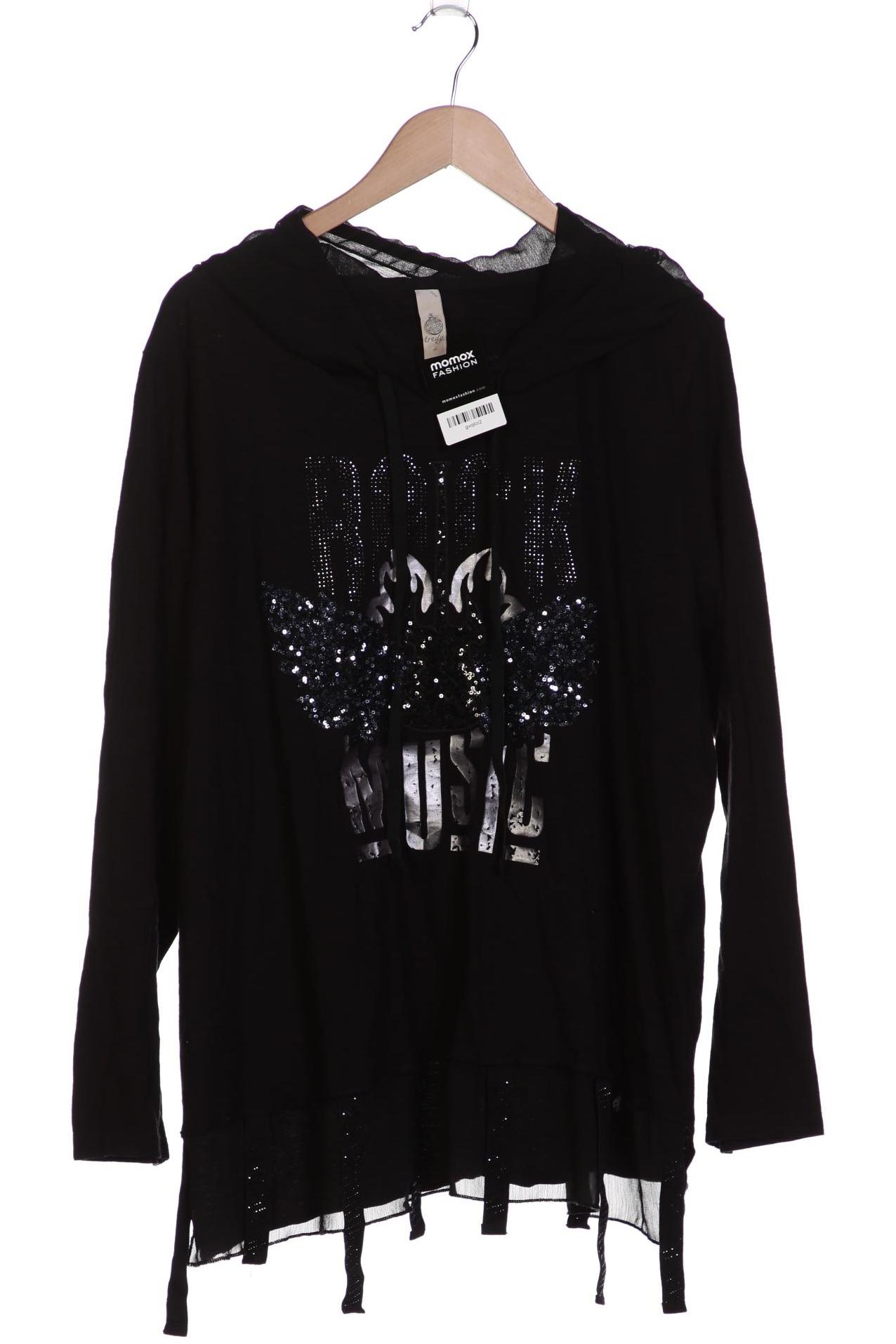 

sheego Damen Langarmshirt, schwarz, Gr. 56