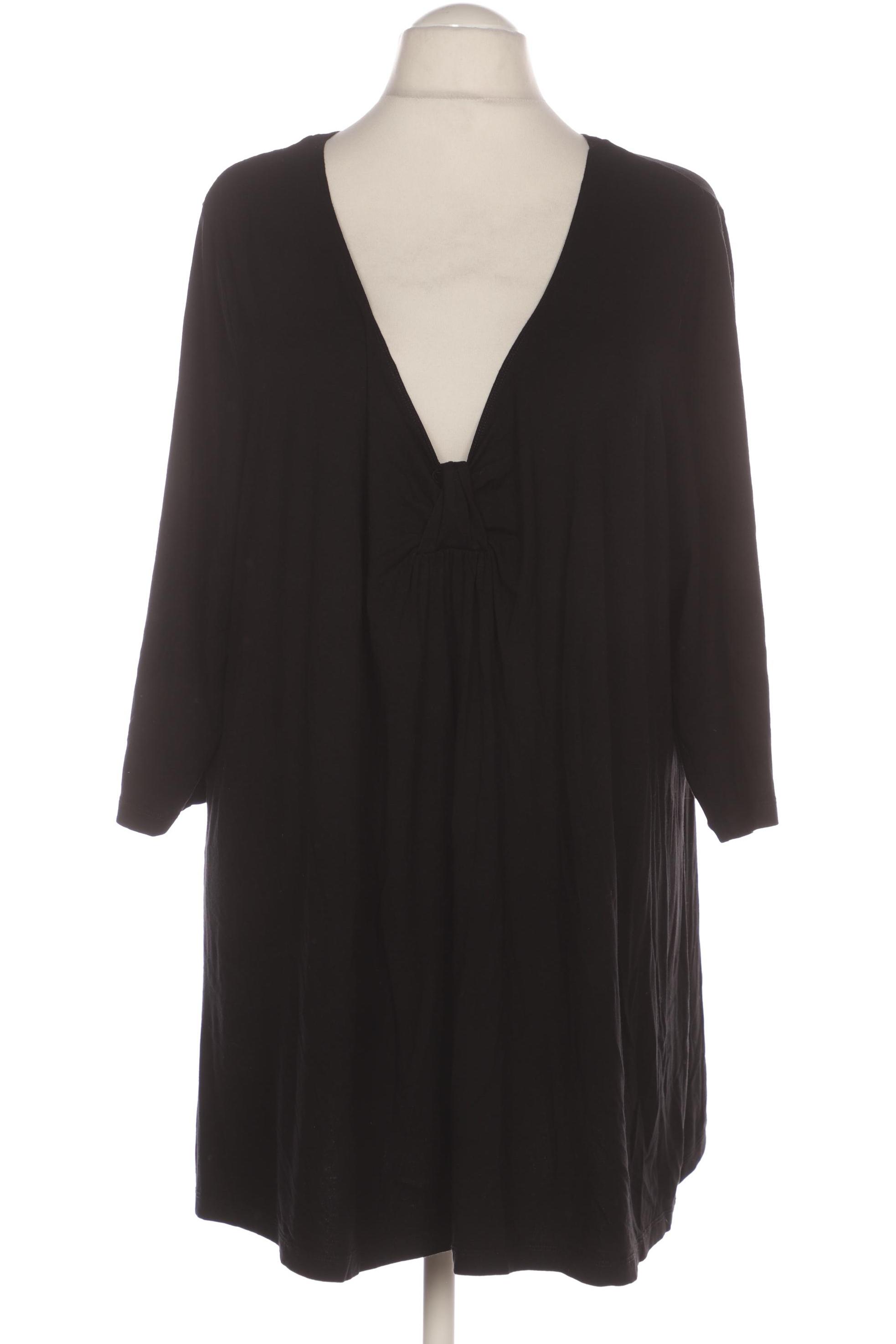 

sheego Damen Langarmshirt, schwarz, Gr. 52