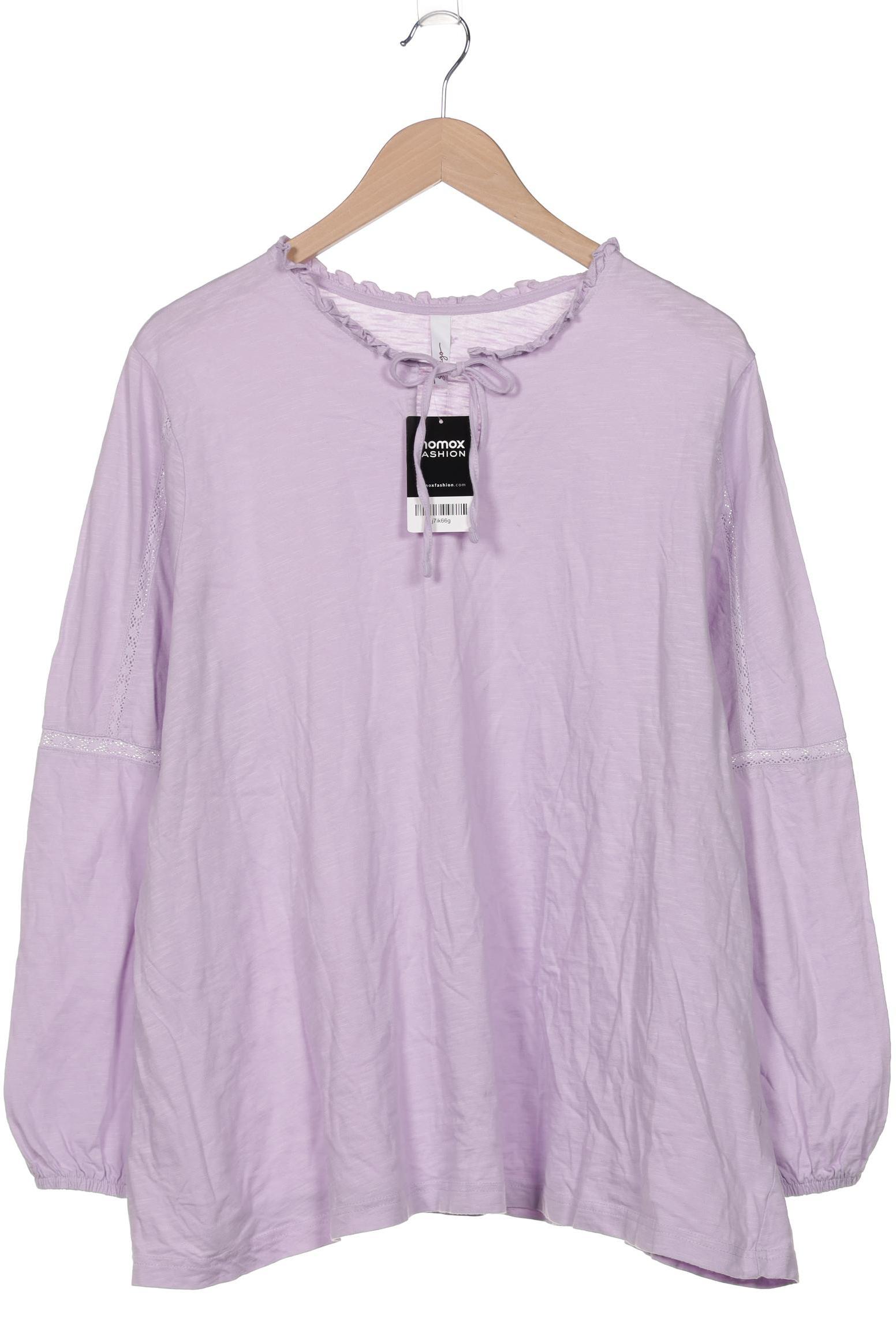 

sheego Damen Langarmshirt, flieder, Gr. 48