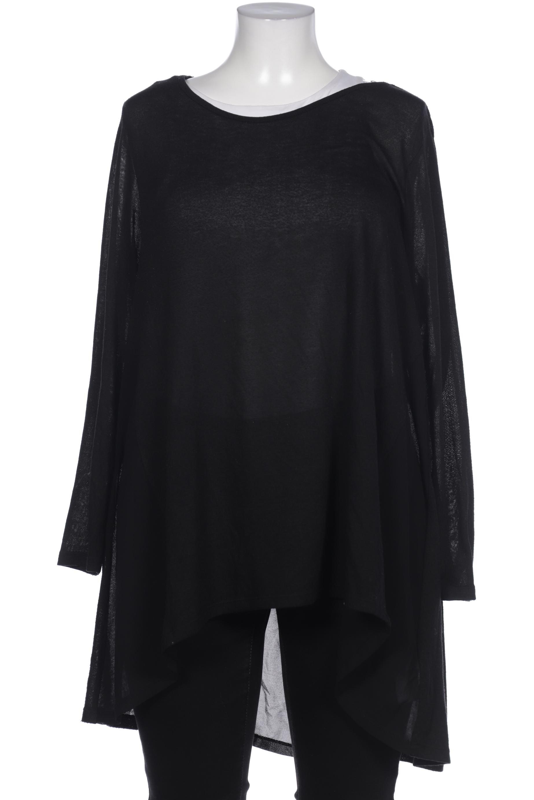 

sheego Damen Langarmshirt, schwarz, Gr. 44