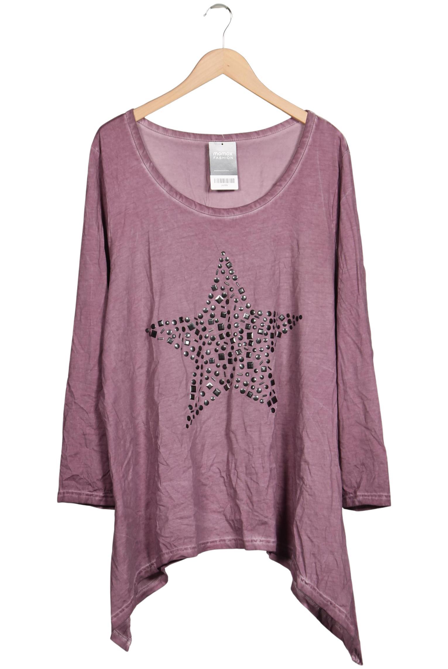 

sheego Damen Langarmshirt, flieder, Gr. 52