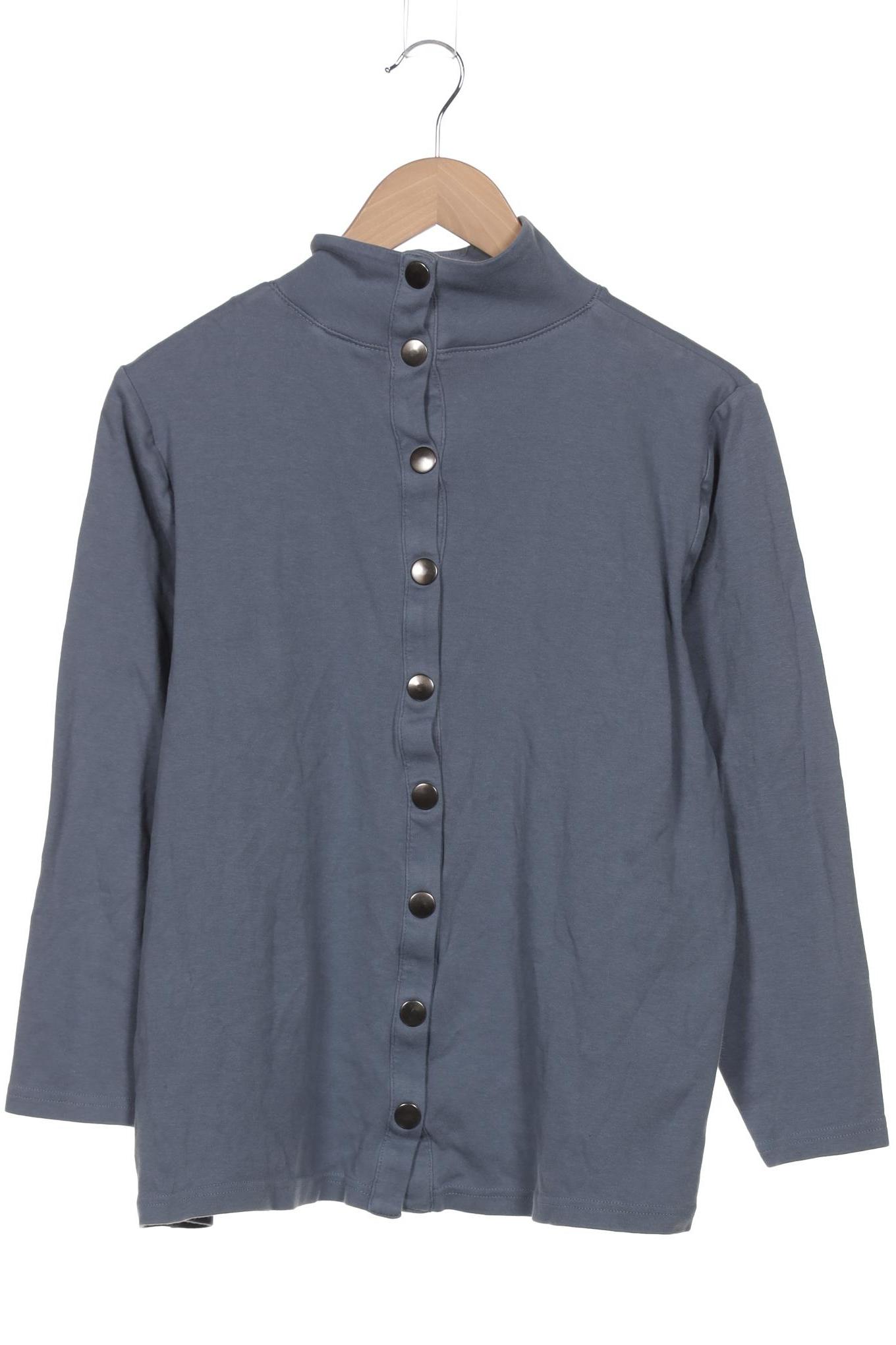

sheego Damen Langarmshirt, blau, Gr. 44