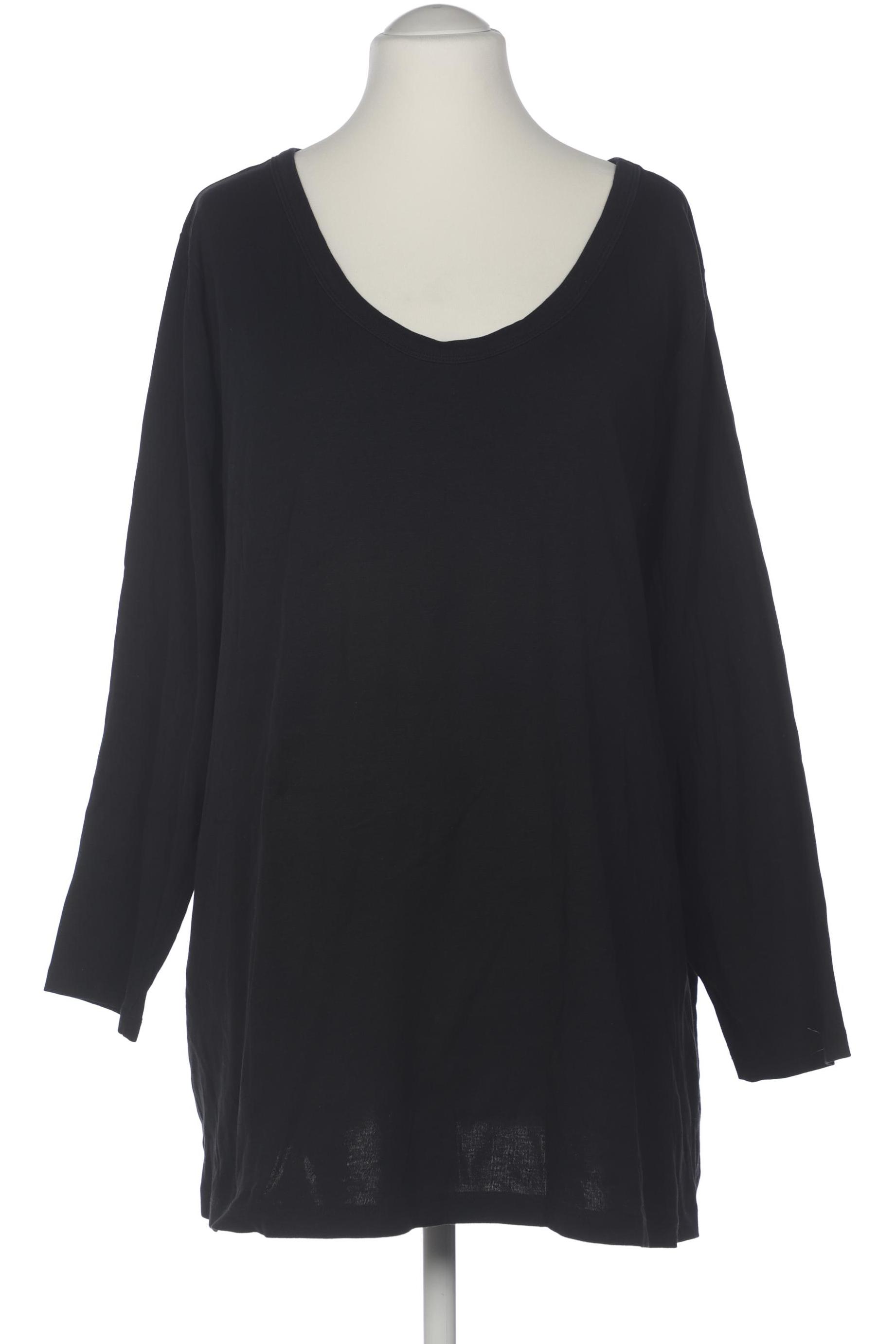

sheego Damen Langarmshirt, schwarz, Gr. 56