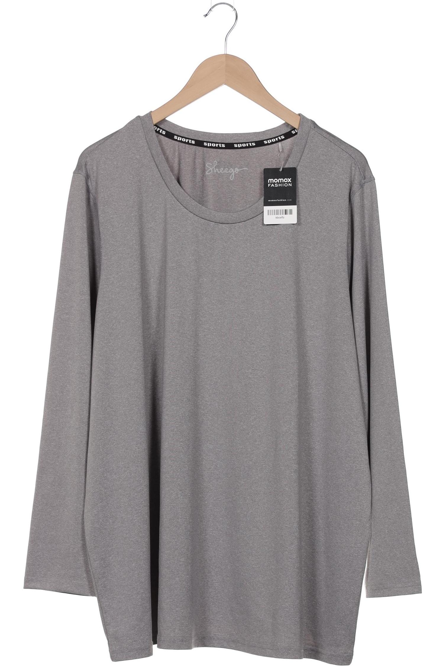 

sheego Damen Langarmshirt, grau, Gr. 52