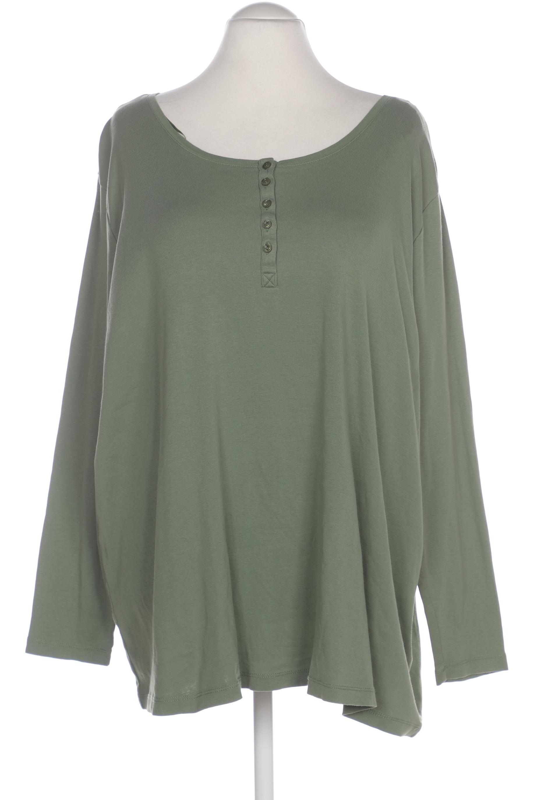 

sheego Damen Langarmshirt, grün, Gr. 56