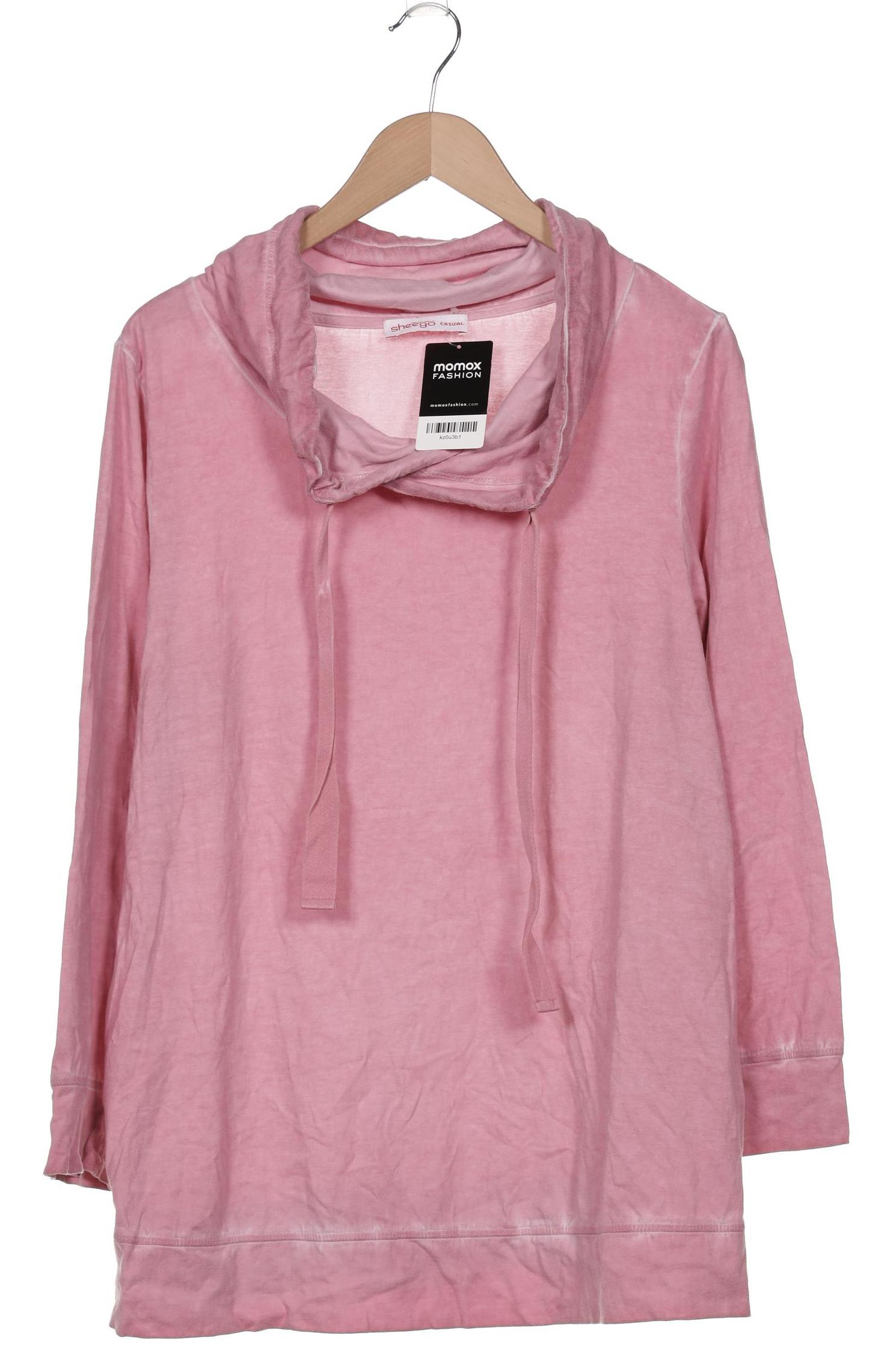 

sheego Damen Langarmshirt, pink, Gr. 44