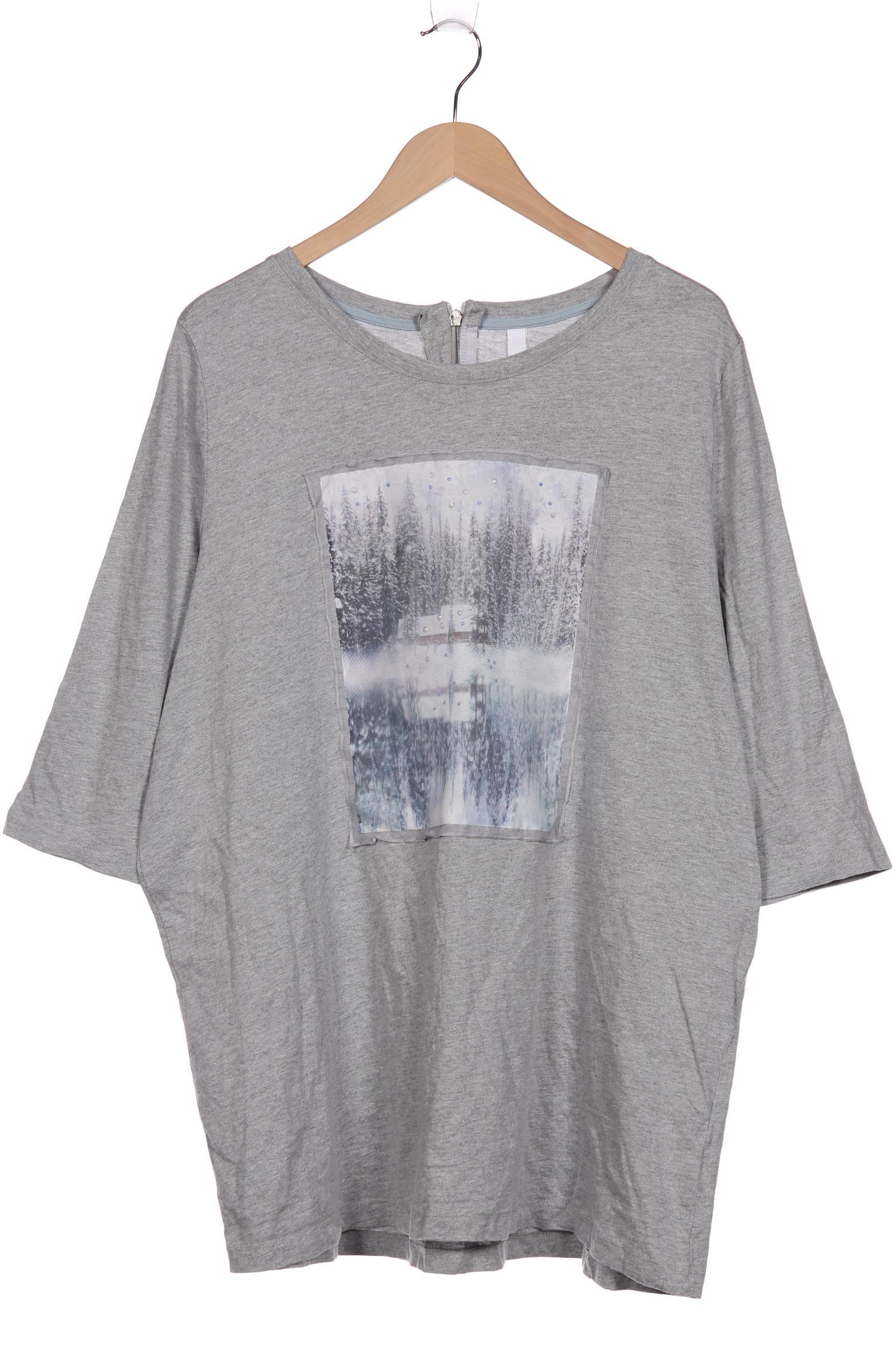

sheego Damen Langarmshirt, grau