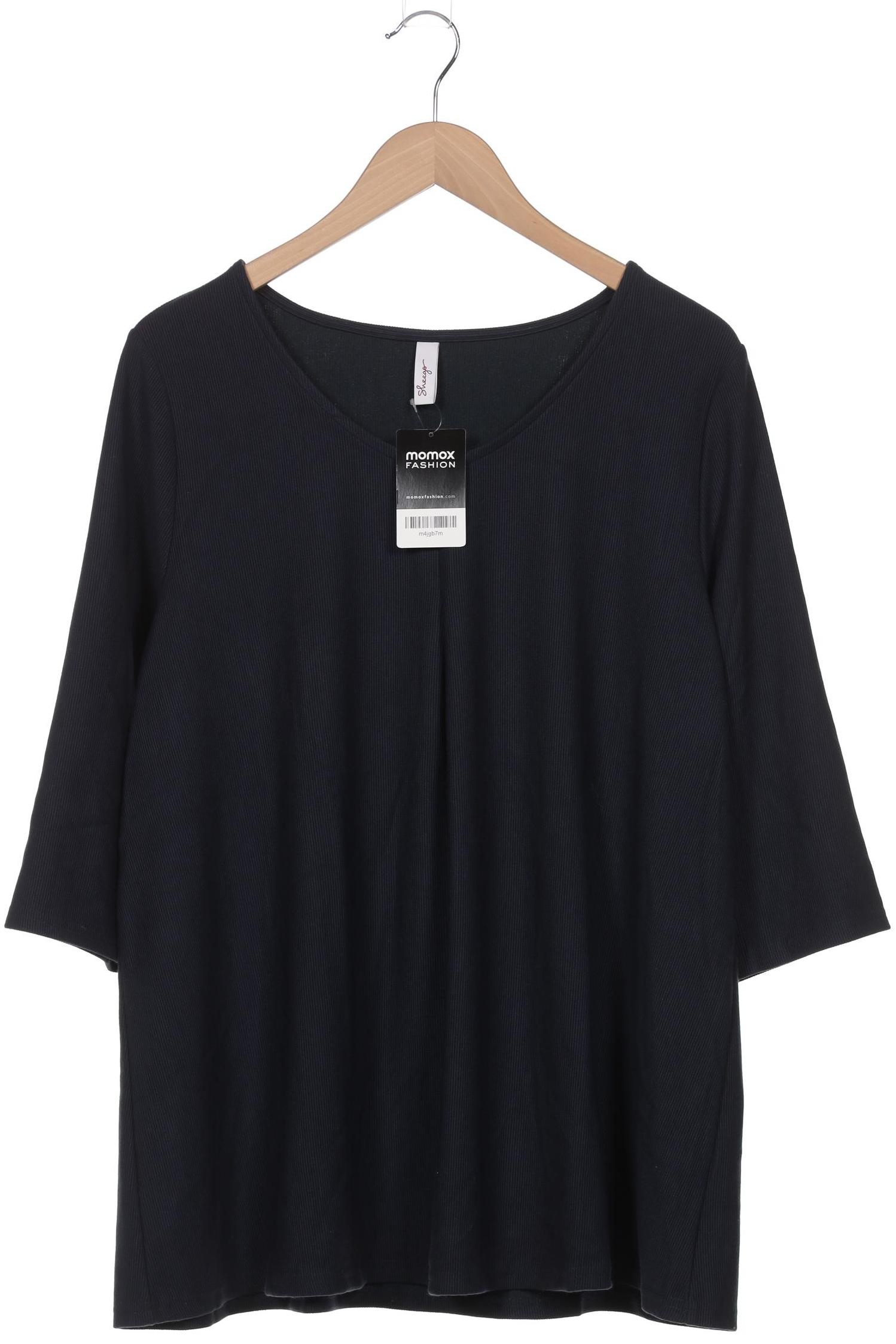 

sheego Damen Langarmshirt, marineblau, Gr. 44