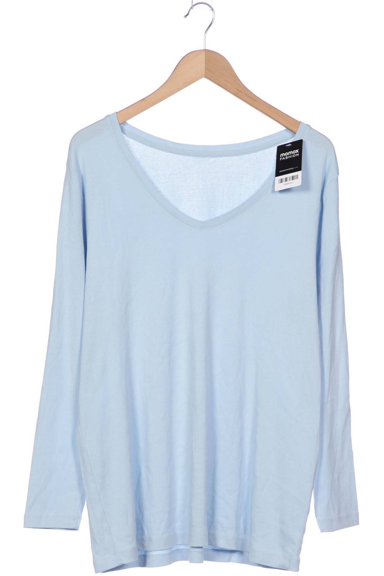 

sheego Damen Langarmshirt, hellblau, Gr. 48