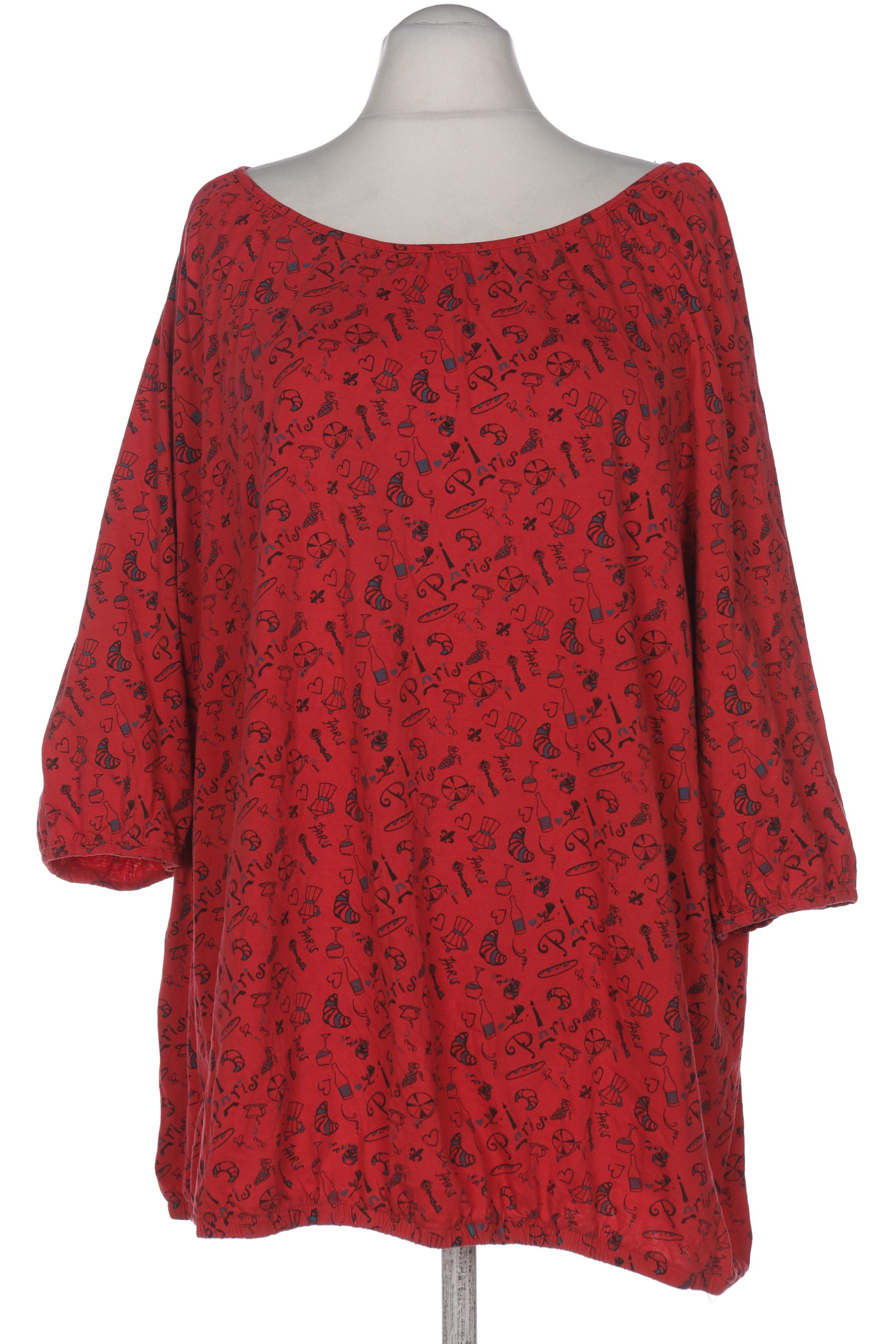 

sheego Damen Langarmshirt, rot, Gr. 56